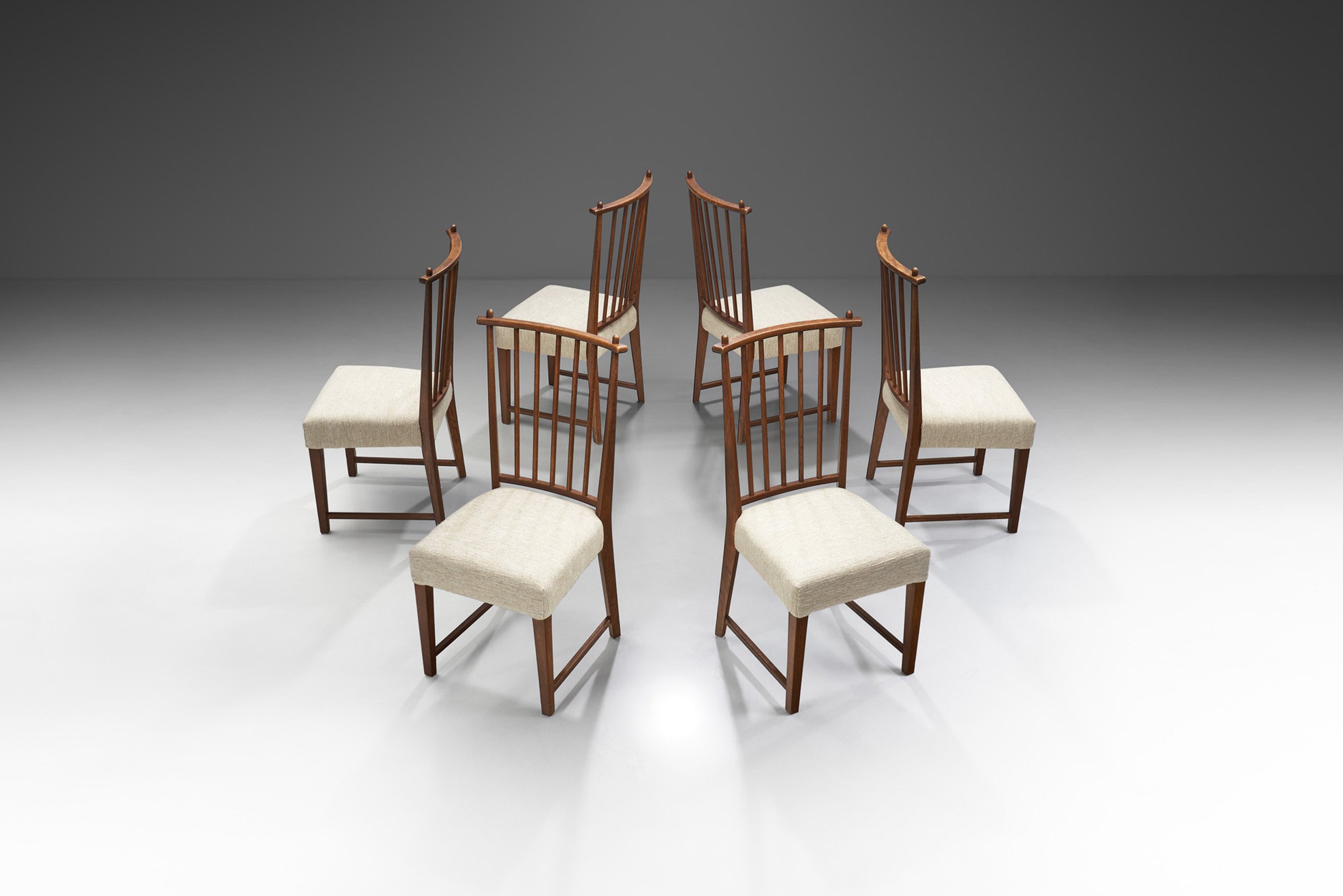 Bas van Pelt Set of Six Dining Chairs for My Home, The Netherlands 1930s (sold)