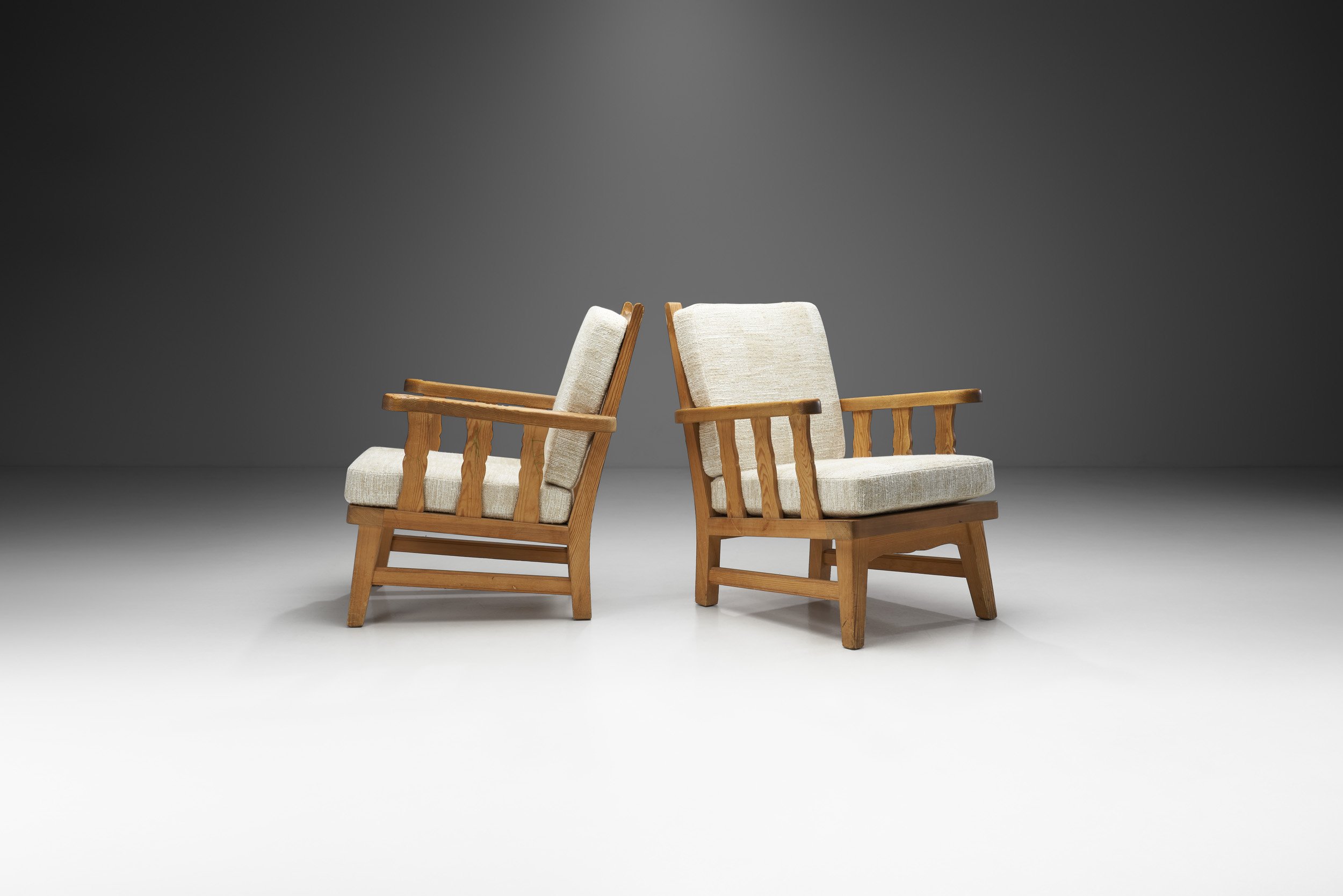 Norwegian Pine Armchairs by Krogenäs Möbler, Norway 1950s