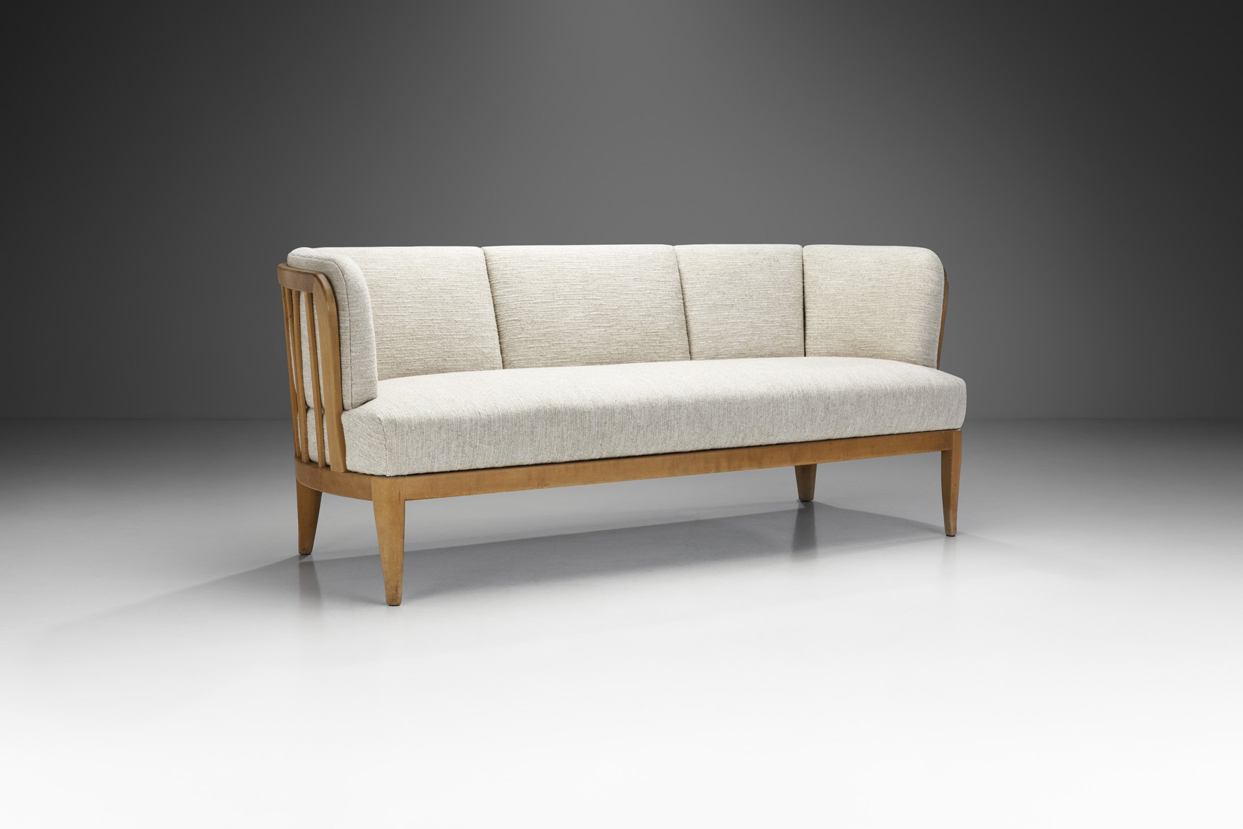 Carl Malmsten "Ulla" Three-Seater Birch Sofa, Sweden 1950s (sold)