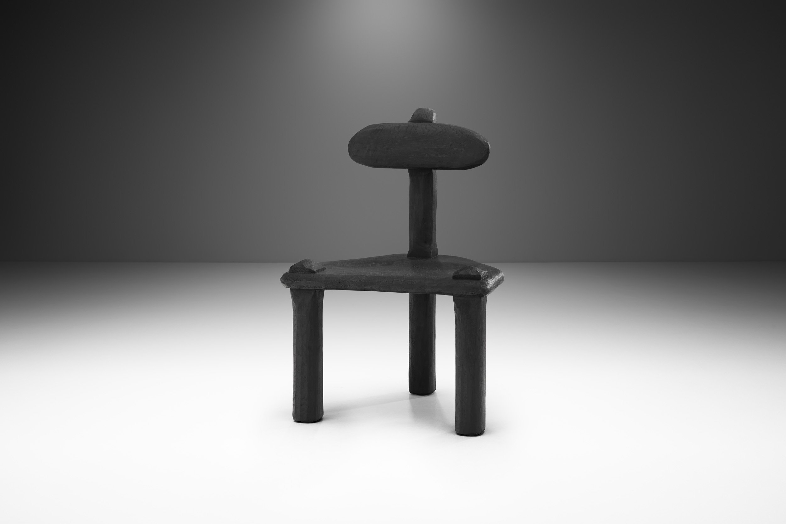 Ebonized Oak "P60" Chair by Robin Berrewaerts, Belgium 2022