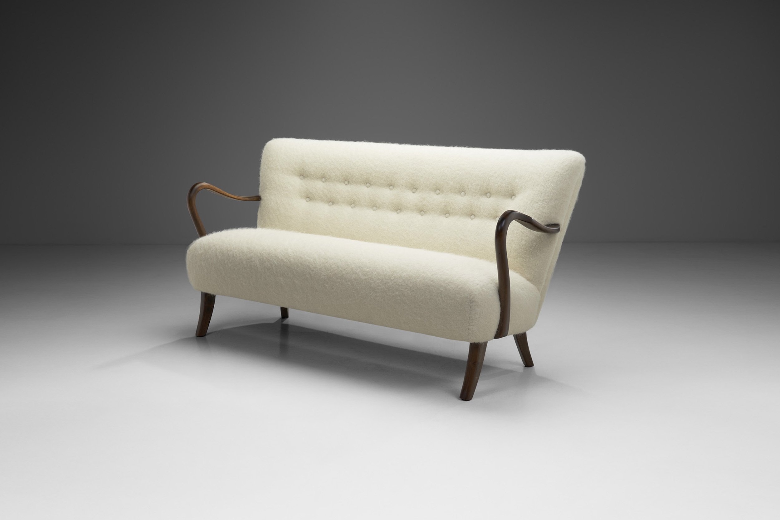 Alfred Christensen Three-Seater Sofa for Slagelse Møbelfabrik, Denmark 1940s