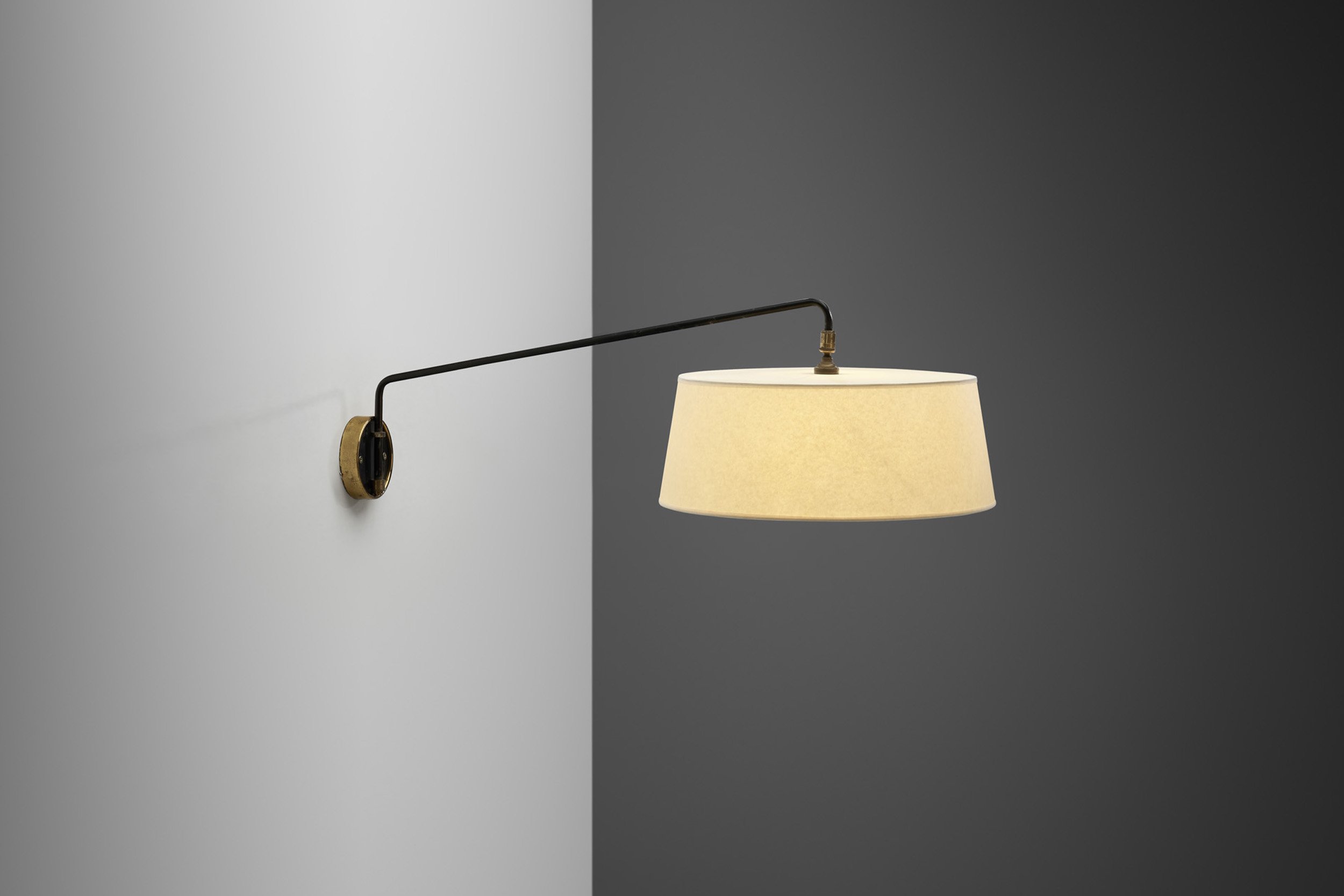 Mid-century Modern French Swivel Wall Light, France 1950s (sold)