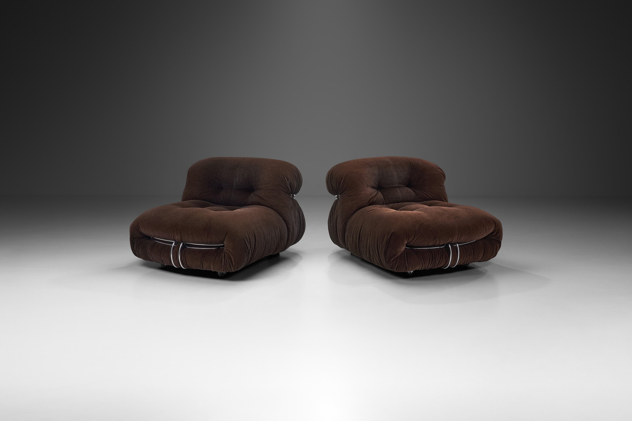 "Soriana" Single Seat Chairs by Afra and Tobia Scarpa for Cassina, Italy 1969