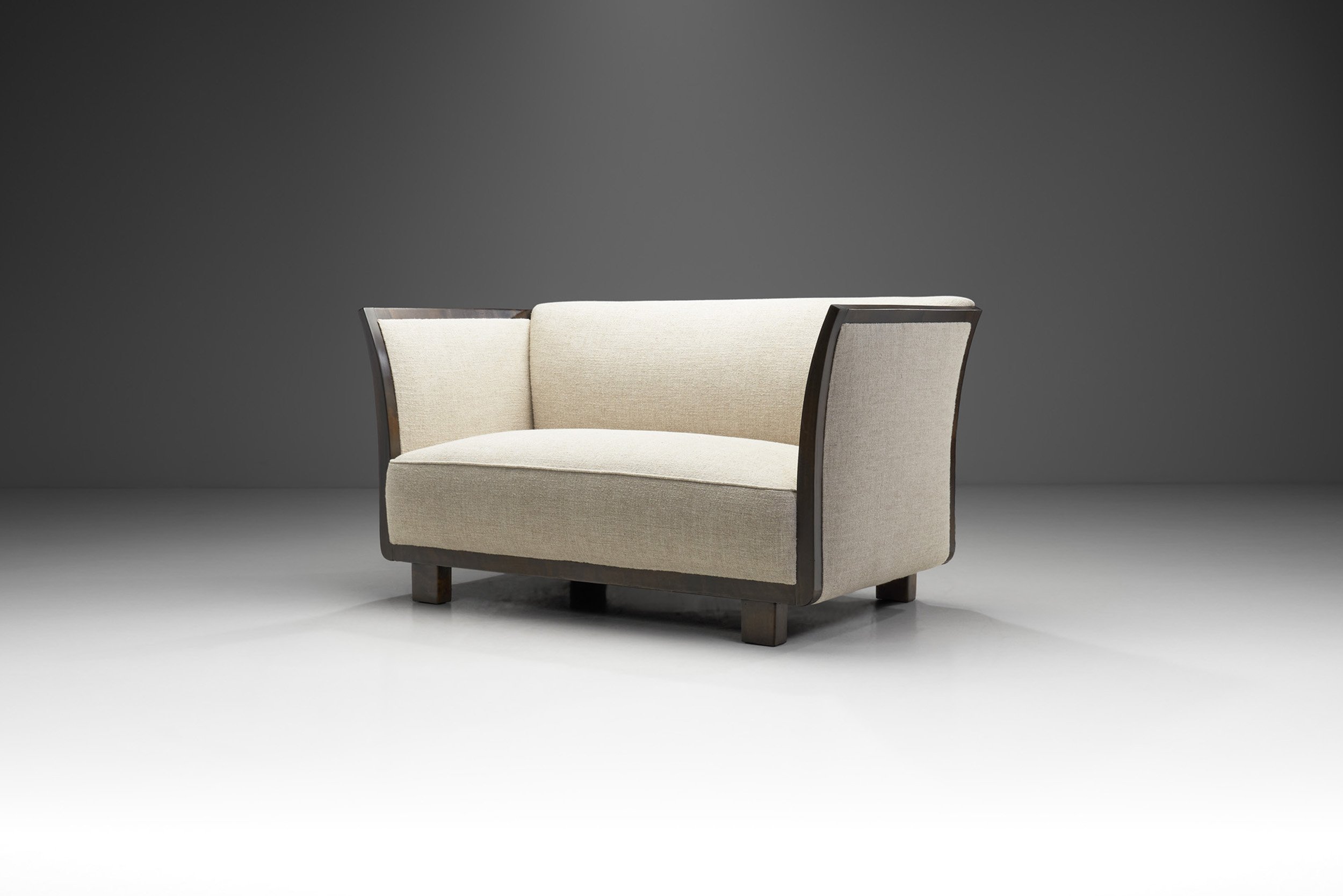 Mid-Century Modern Sofa with Square Arms by a Danish Cabinetmaker, Denmark ca 1950s (sold)