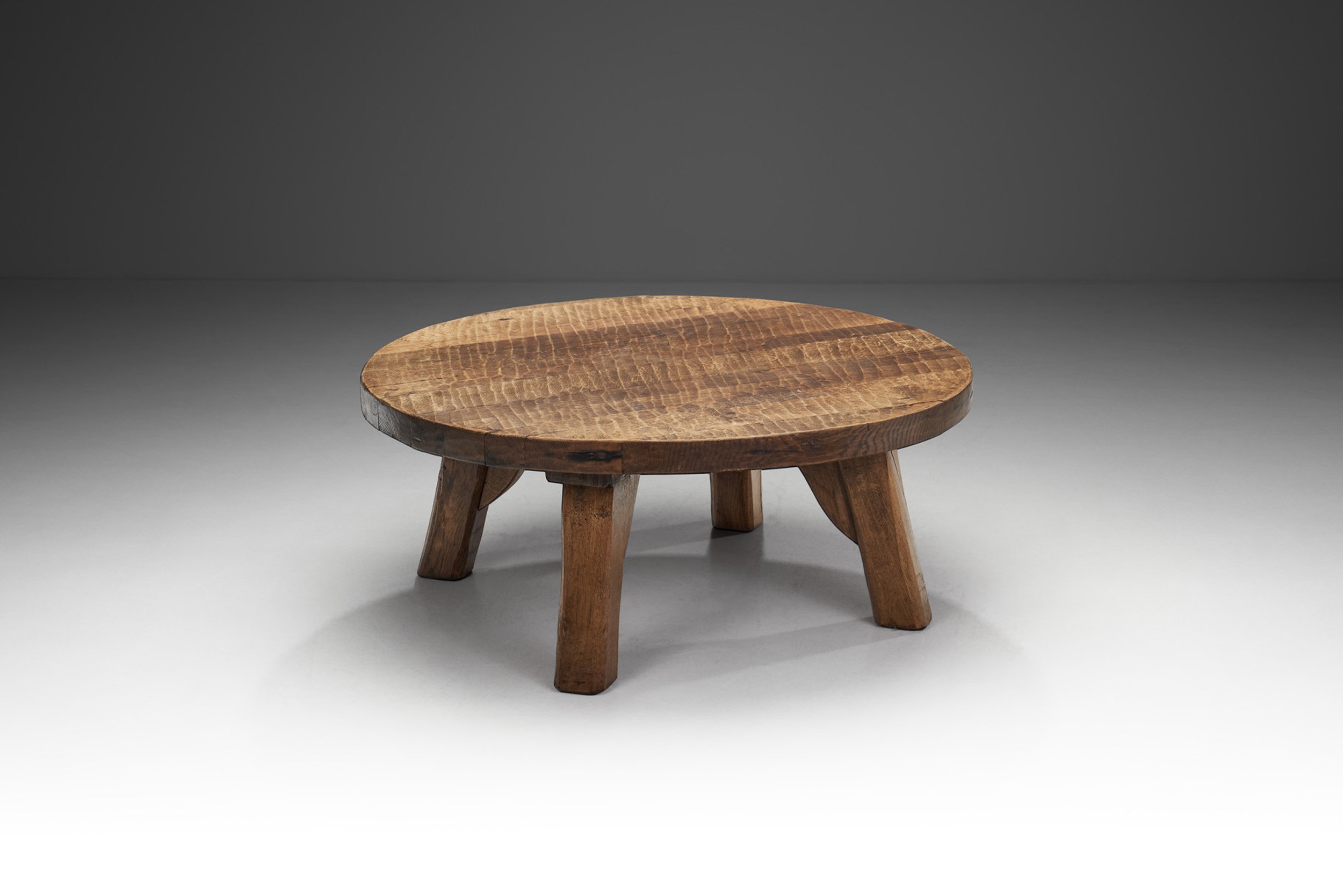 Scandinavian Carved Wood Coffee Table, Scandinavia ca 1940s (sold)