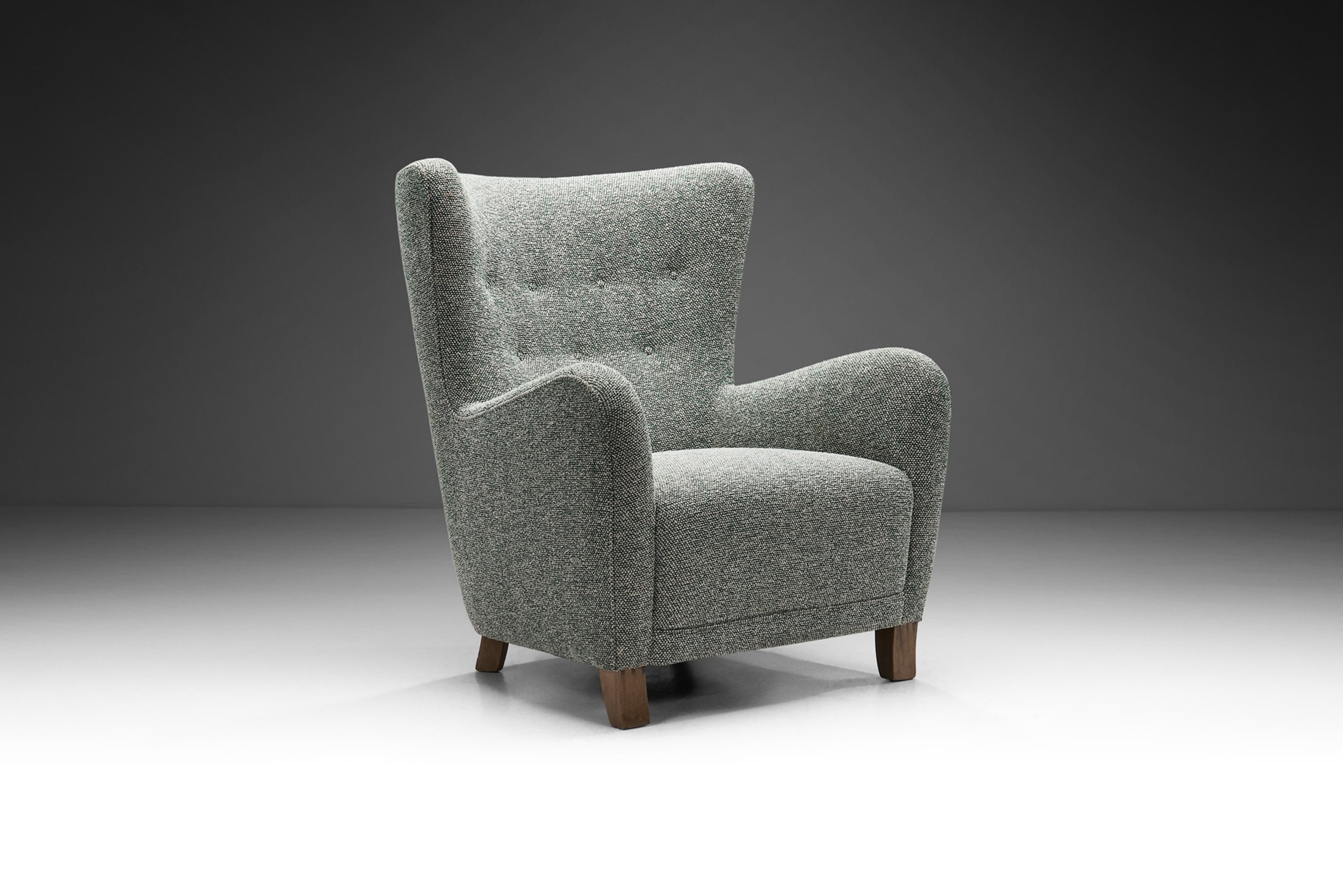 Mid-Century Modern Lounge Chair by a European Cabinetmaker, Europe ca 1950s