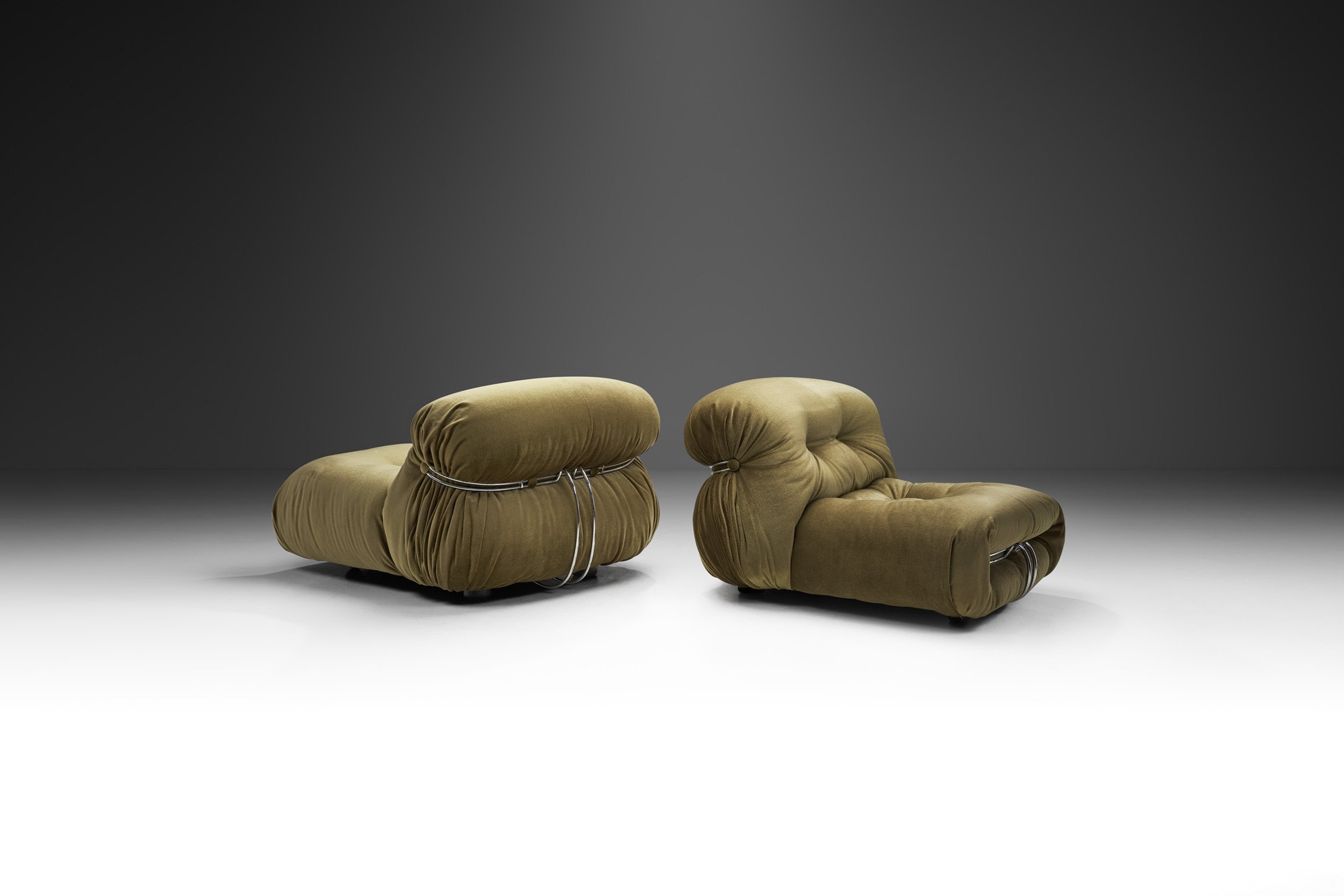 "Soriana" Lounge Chairs by Afra and Tobia Scarpa for Cassina, Italy 1969 (sold)