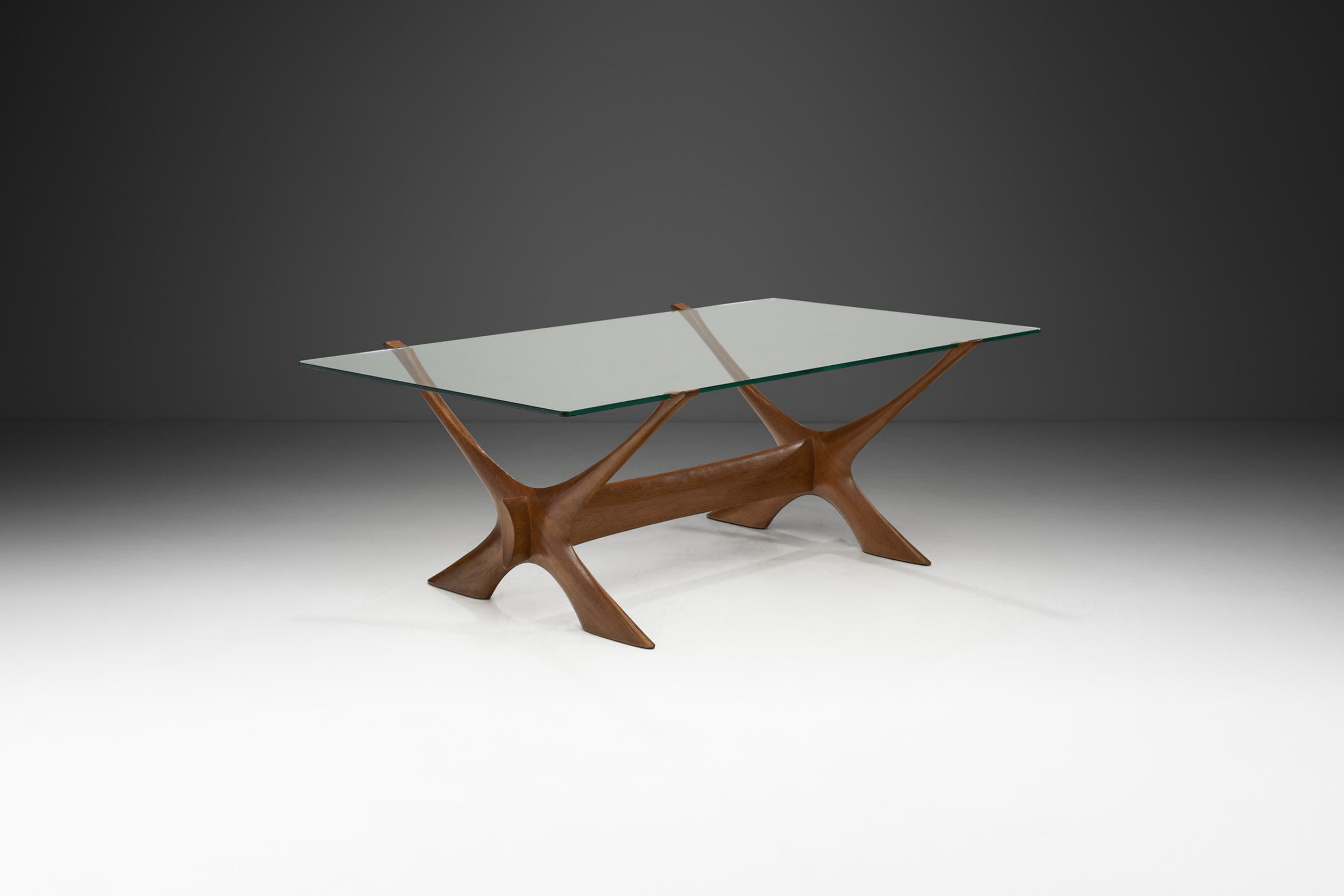 "Condor" Coffee Table by Fredrik Schriever Abeln for Örebro Glas, Sweden 1960s