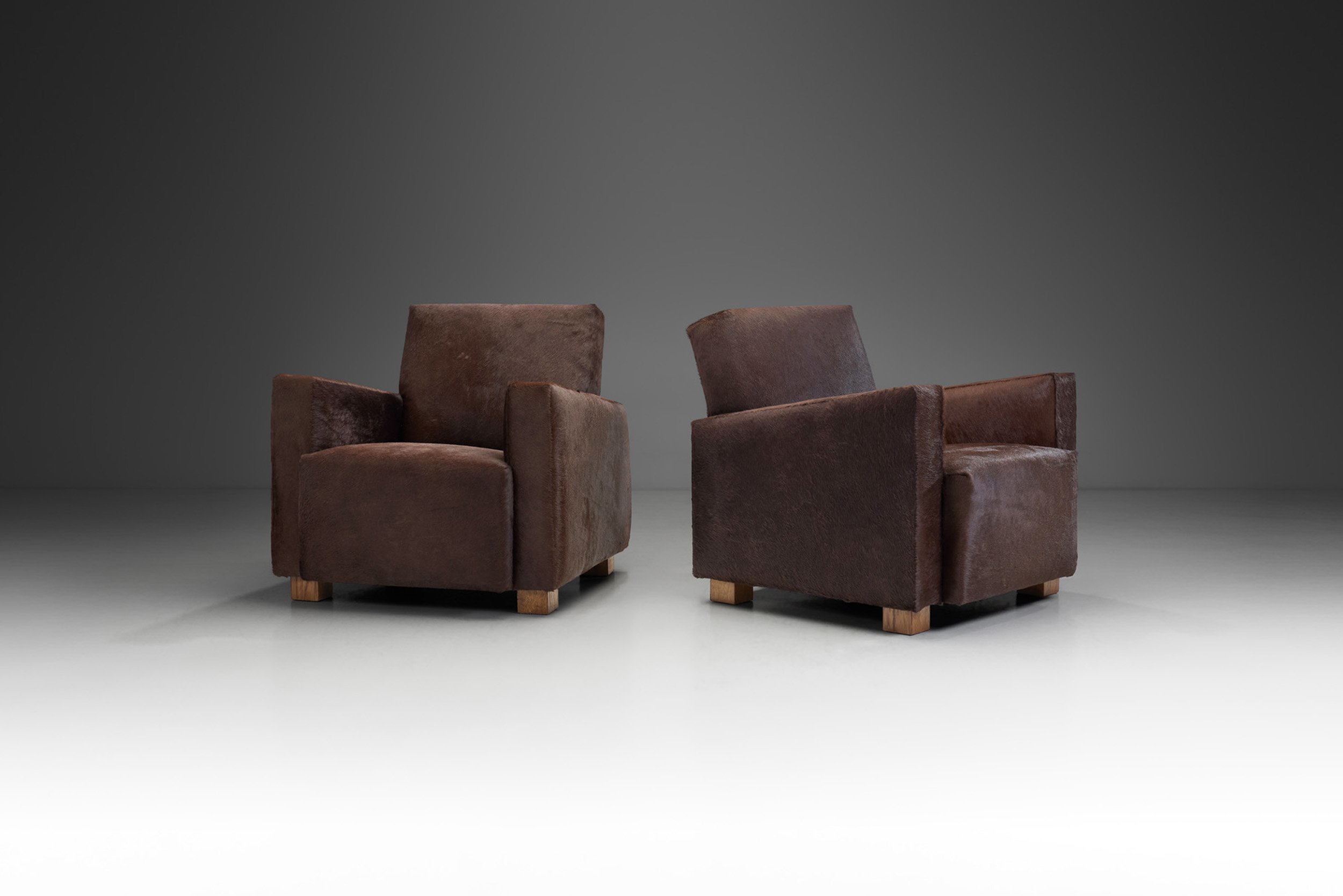 European Early Mid-Century Modern Armchairs, Europe 1930s (sold)