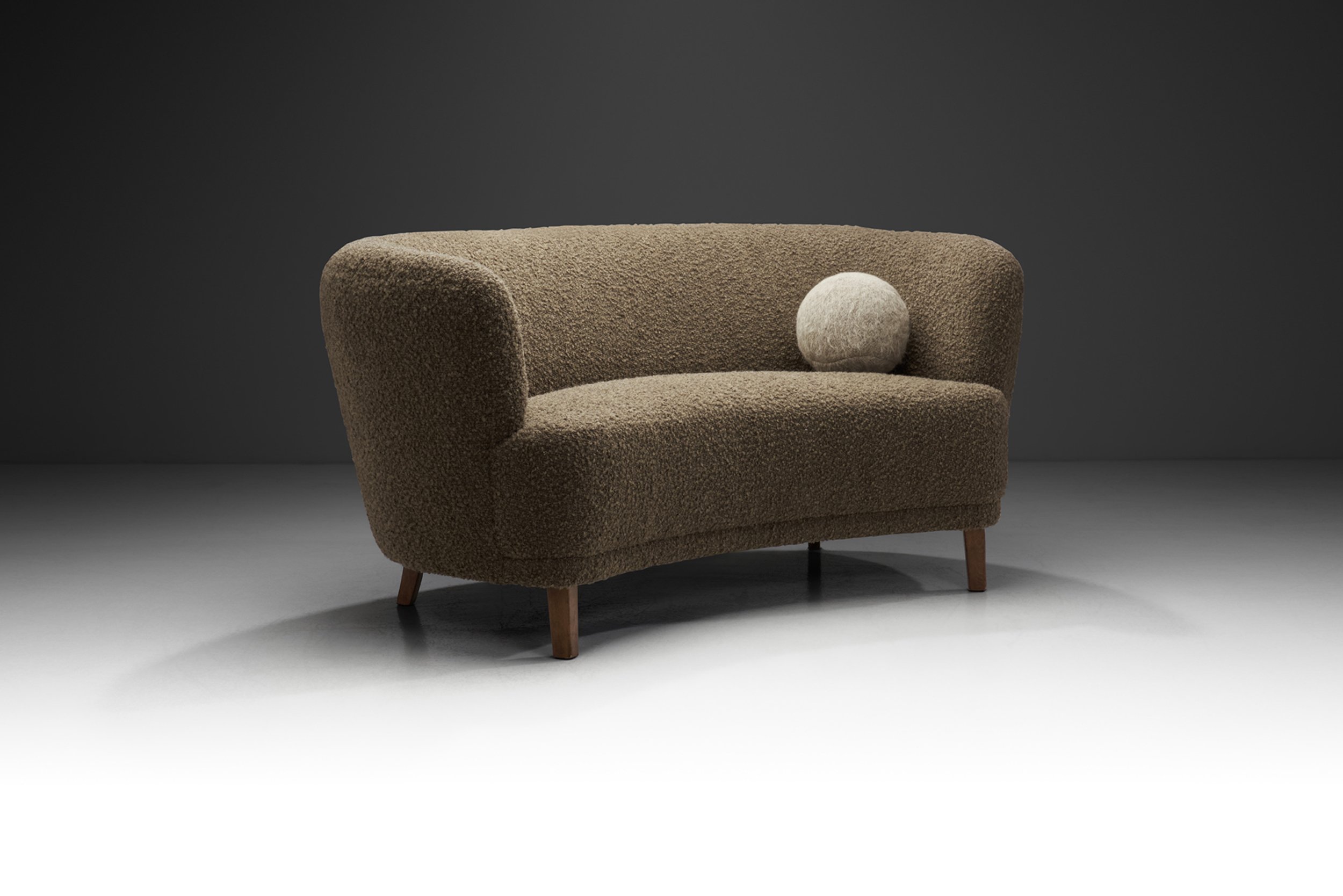 Mid-Century Modern Two-Seater Sofa by a Danish Cabinetmaker, Denmark 1940s (sold)