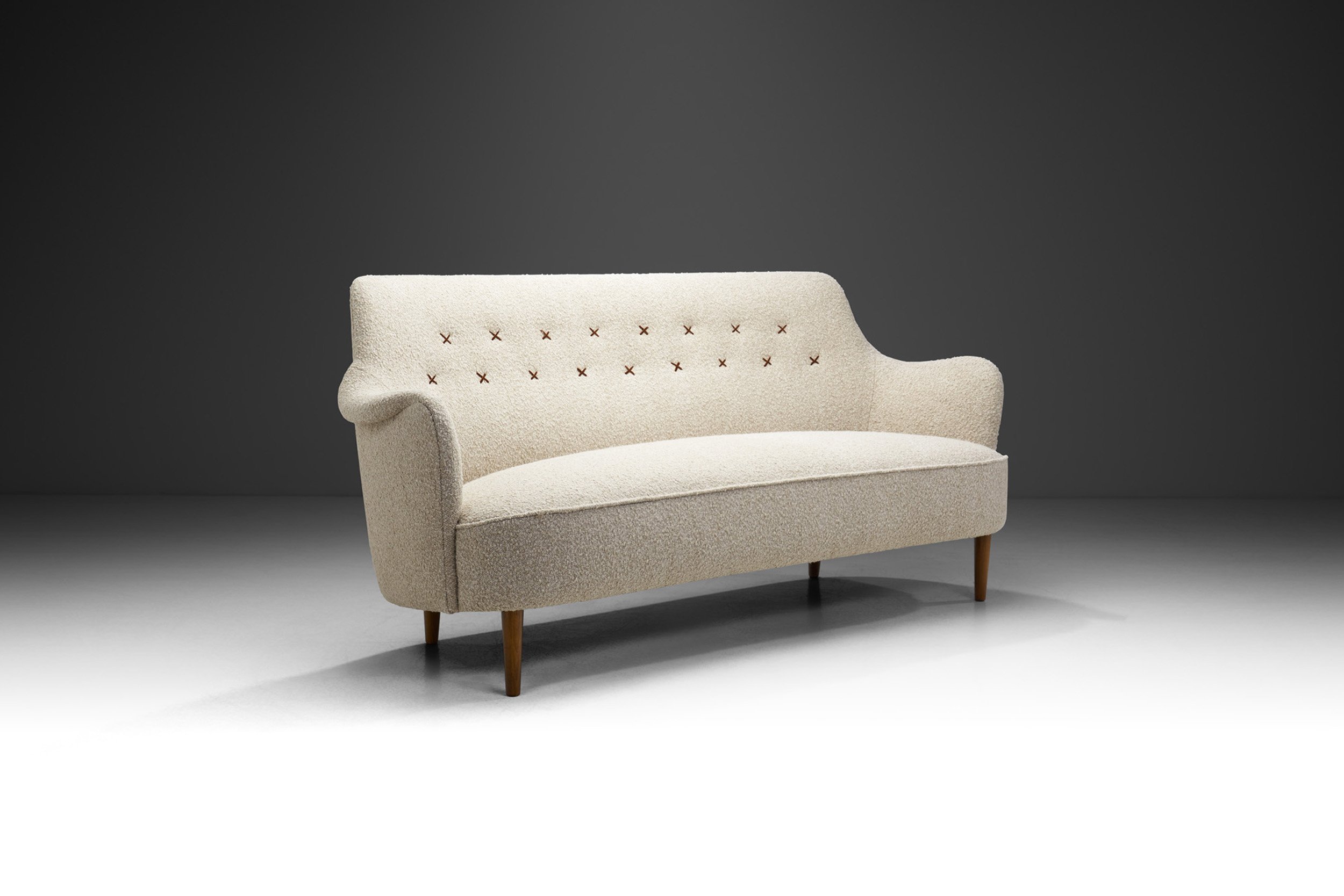 Carl Malmsten "Samsas" Sofa for O.H. Sjögren, Sweden 1960s
