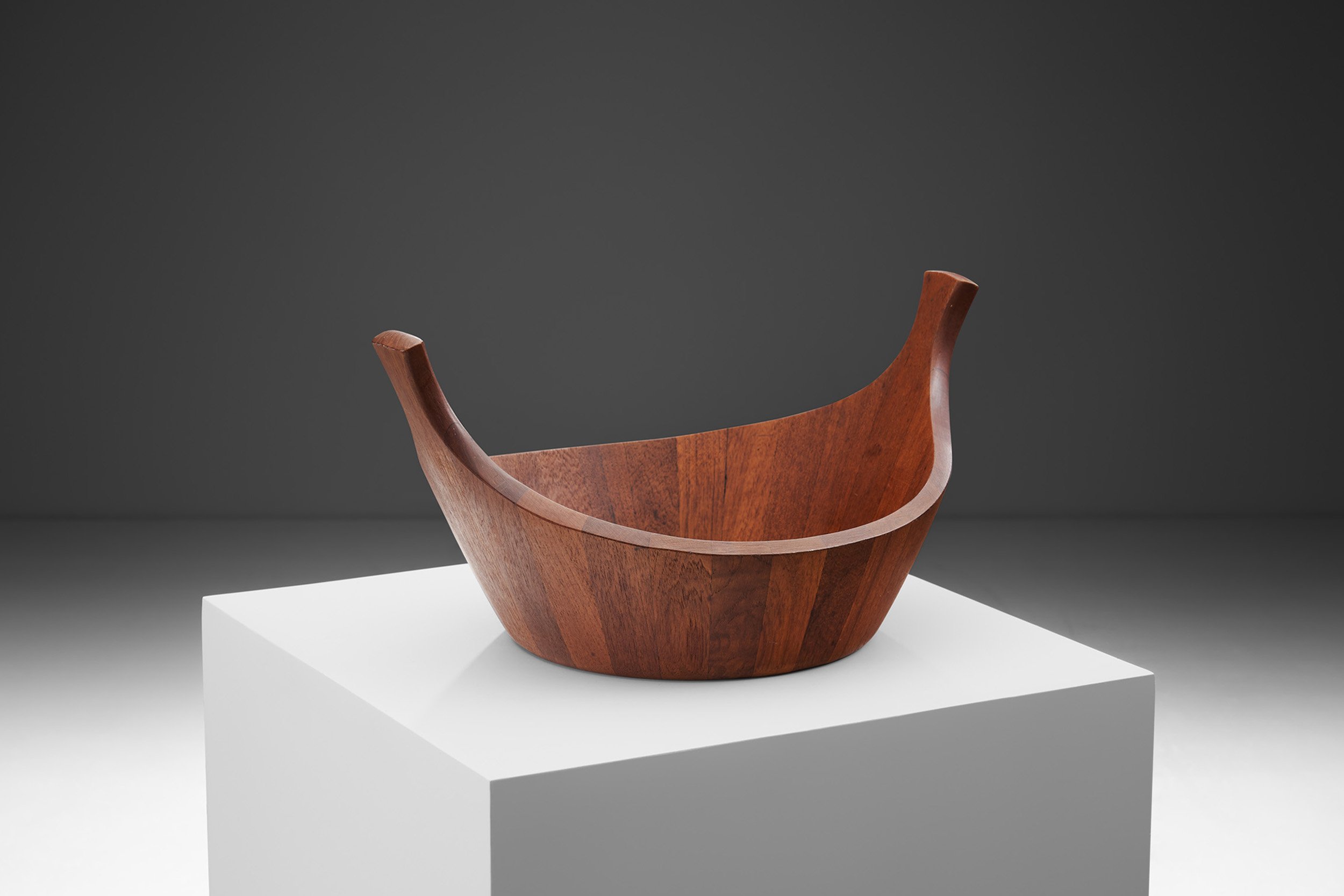 Jens Quistgaard Staved Wood Bowl for Dansk Design, Denmark 1950s