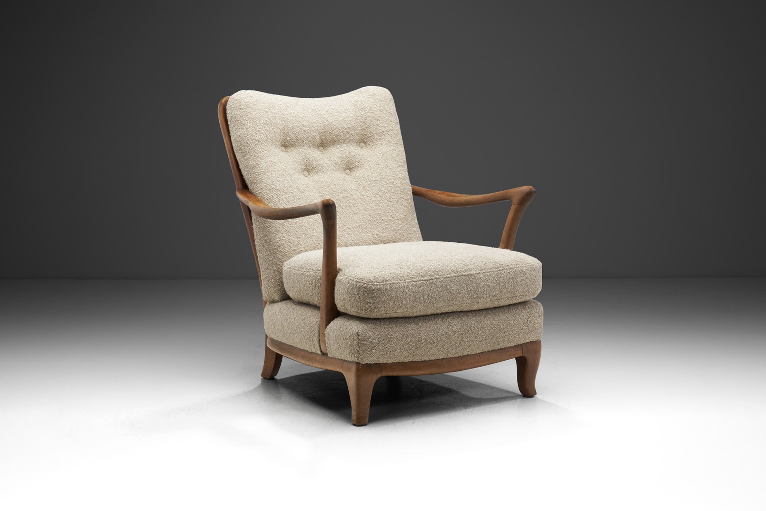 Scandinavian Modern Upholstered Armchair, Scandinavia 1950s (sold)