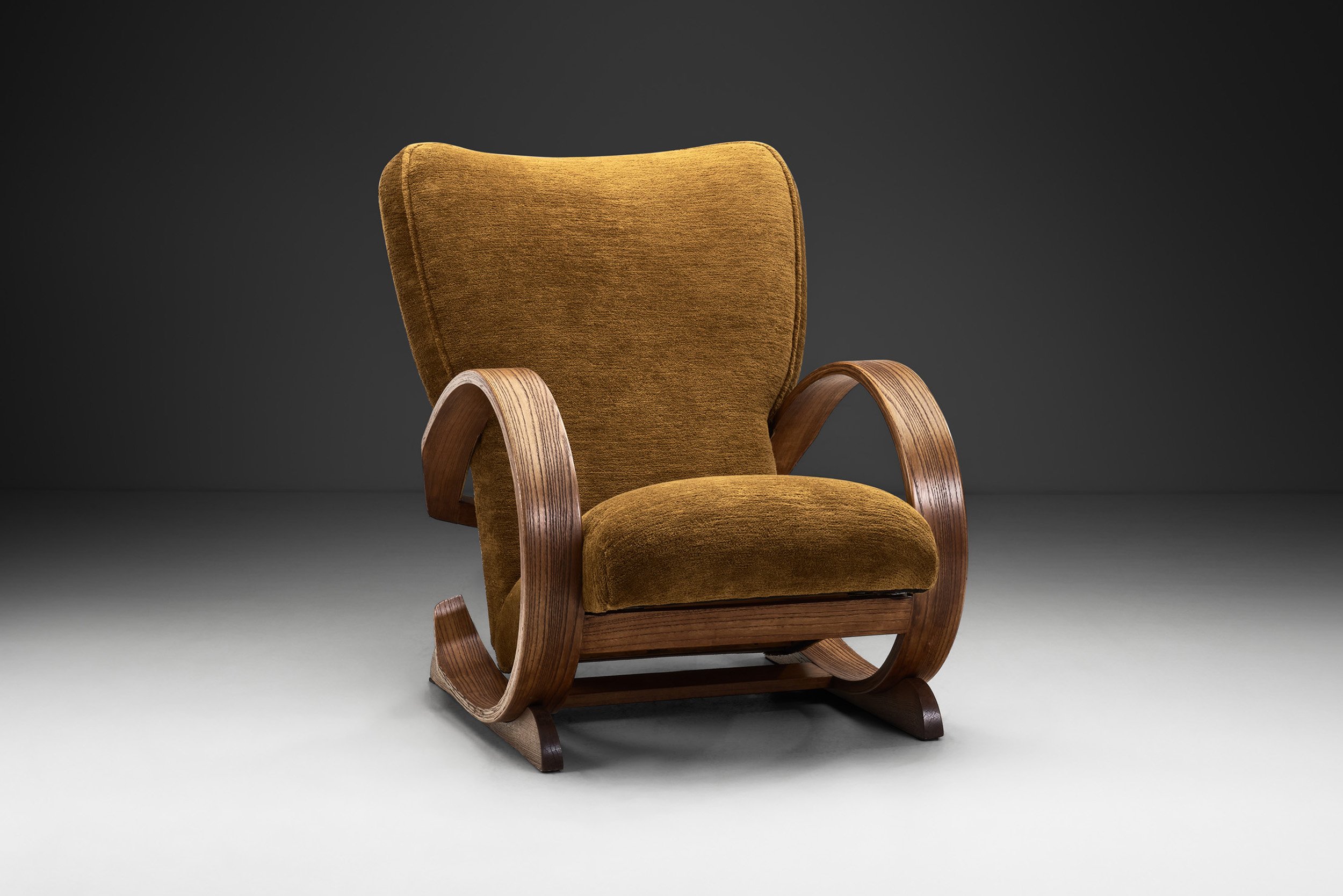 Art Deco Cantilever Lounge Chair, Europe ca 1930s (sold)