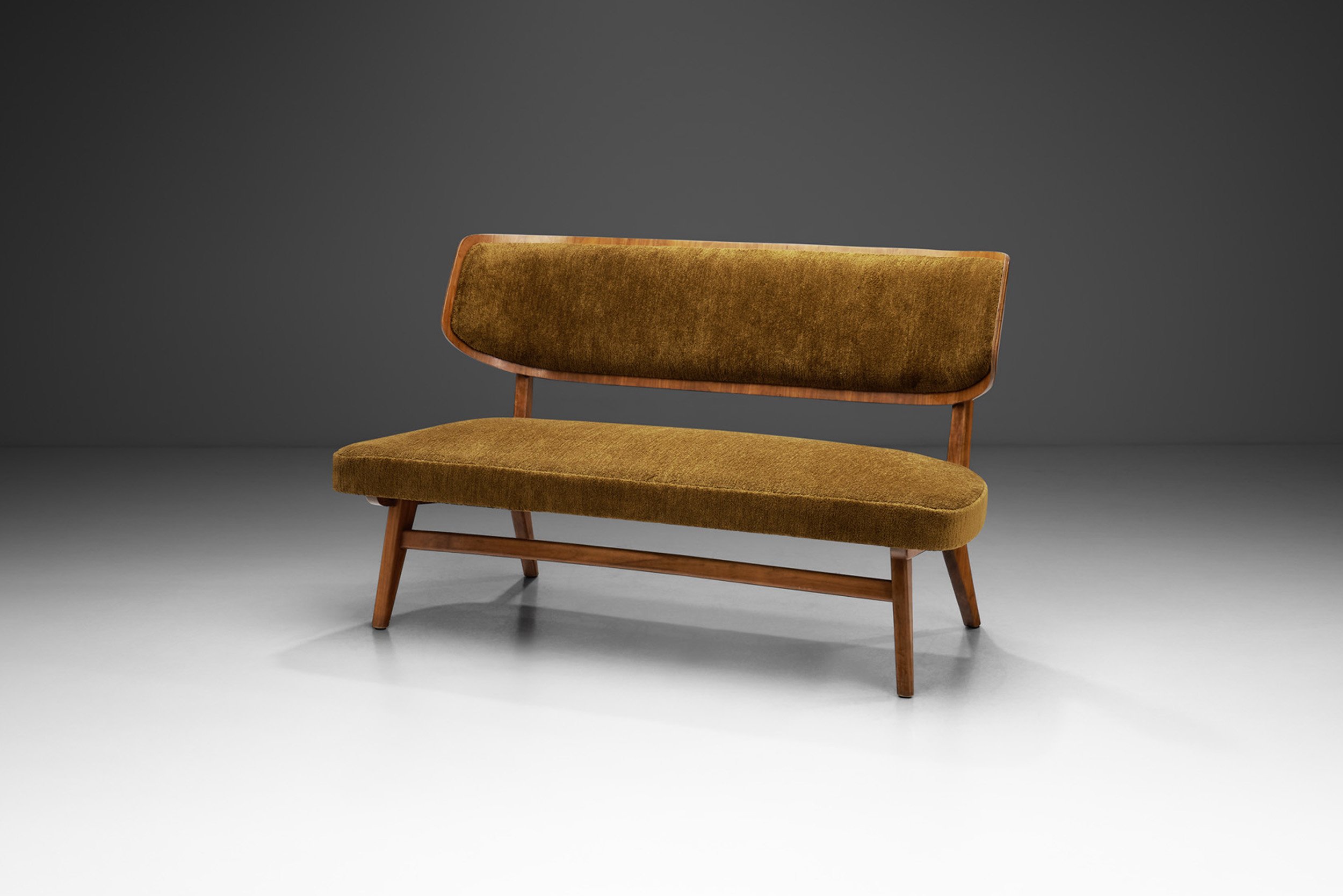 Herta-Maria Witzemann Settee for Schörle & Gölz, Stuttgart, Germany 1950s (sold)