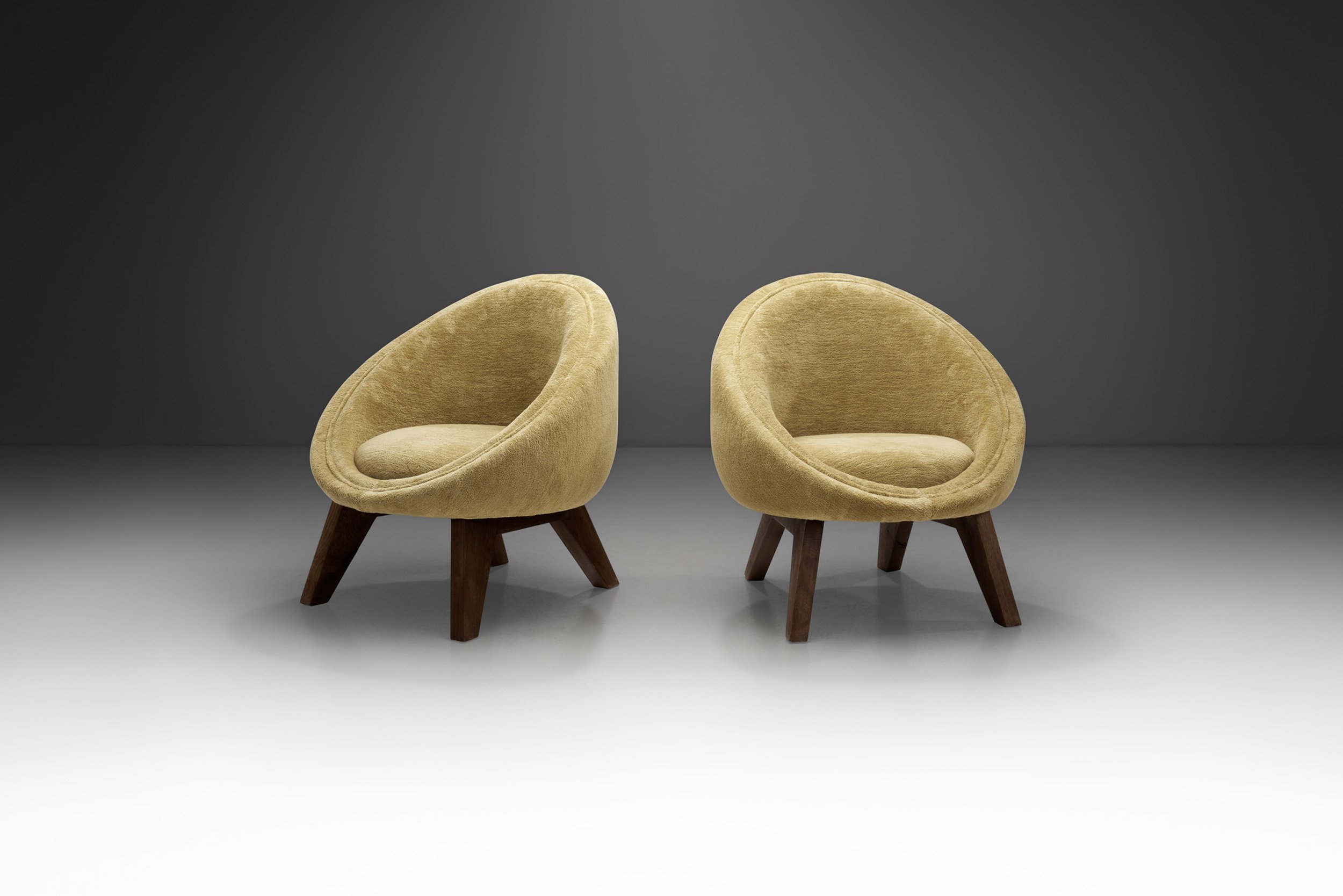 European Mid-Century Modern Accent Chairs, Europe 1960s (sold)