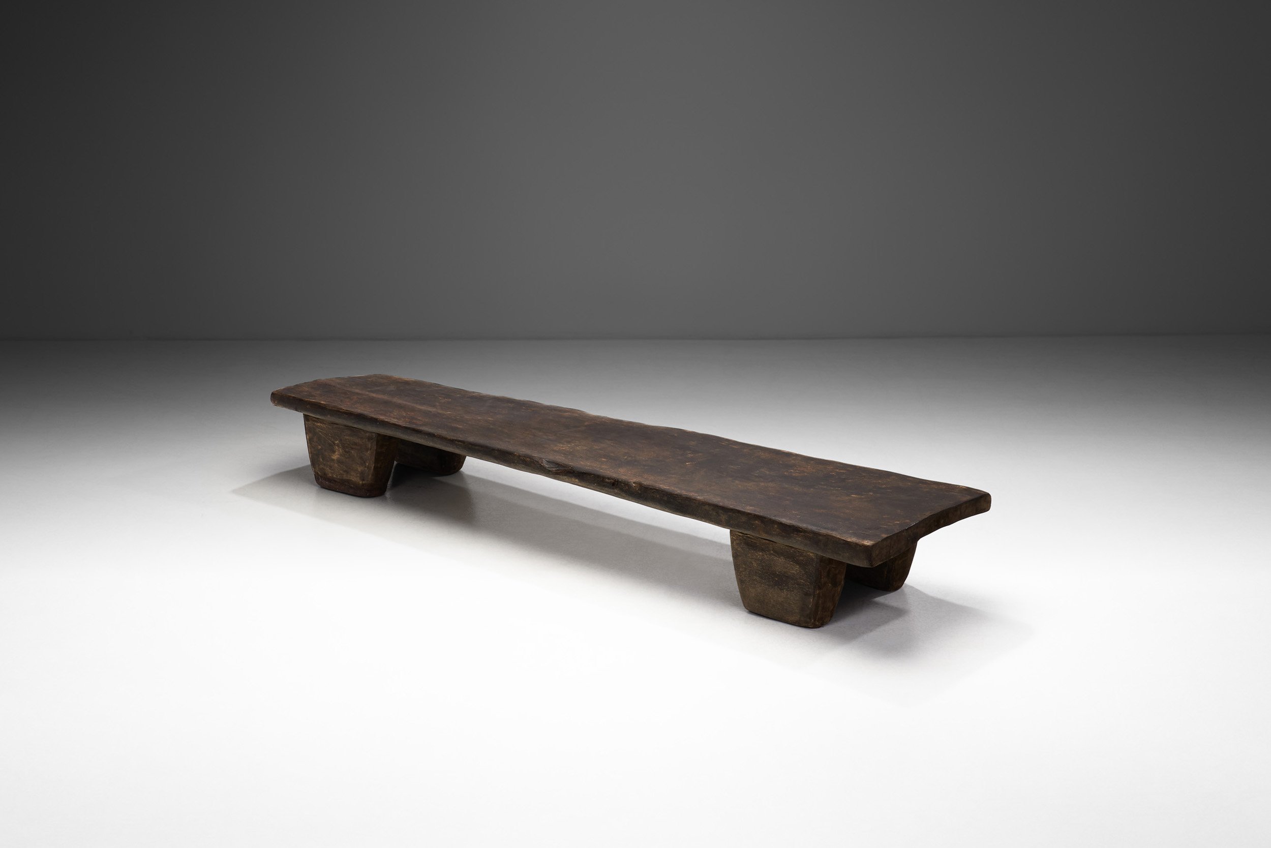 Rustic Solid Wood Naga Coffee Table, India early 20th century (sold)