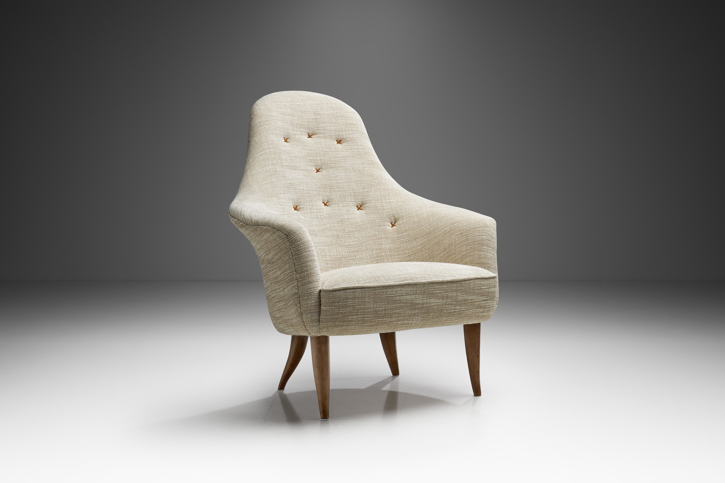 Kerstin Hörlin-Holmquist “Adam” Easy Chair for Nordiska Kompaniet, Sweden 1950s