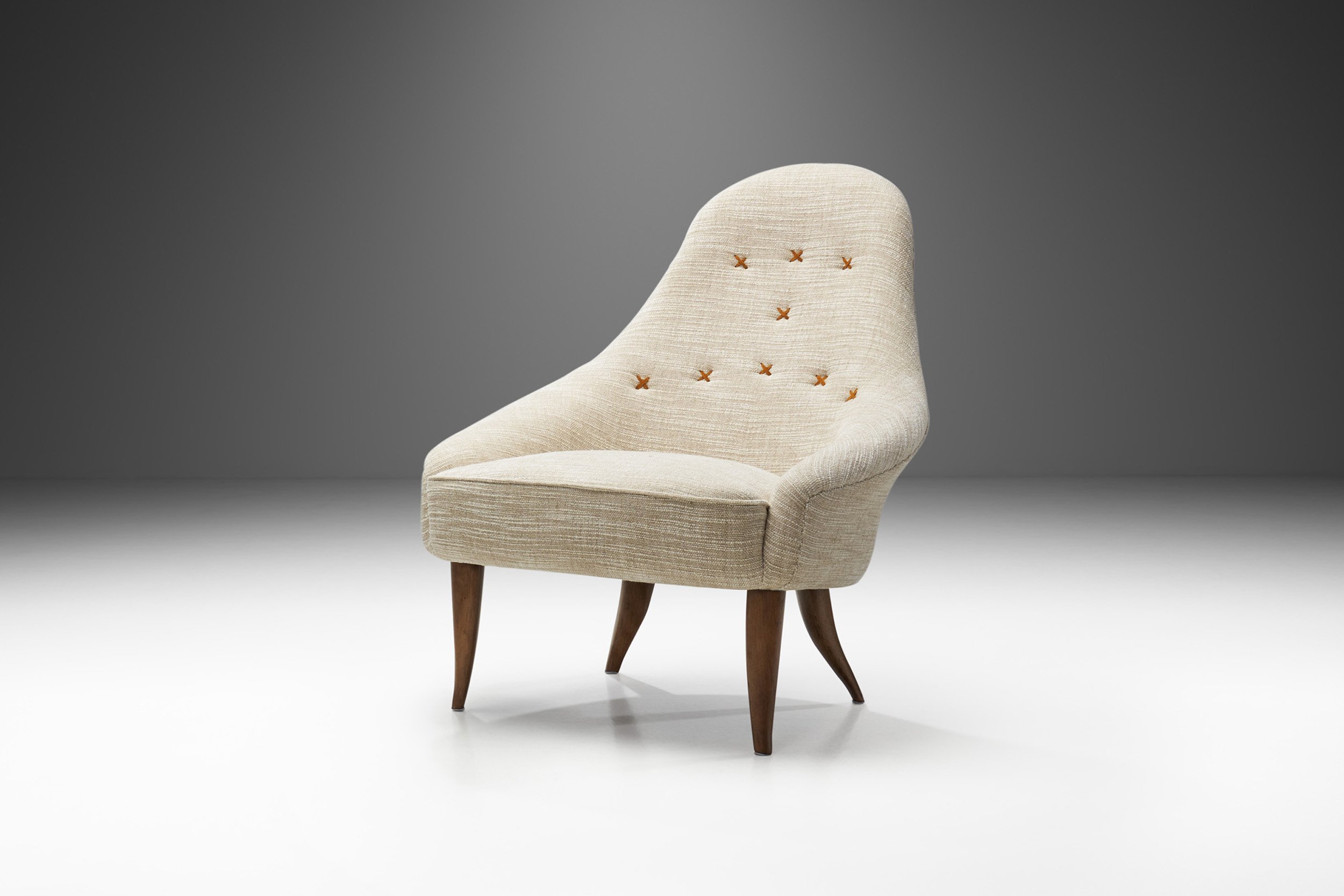 "Lilla Eva" Chair by Kerstin Hörlin-Holmquist for Nordiska Kompaniet, Sweden 1950s