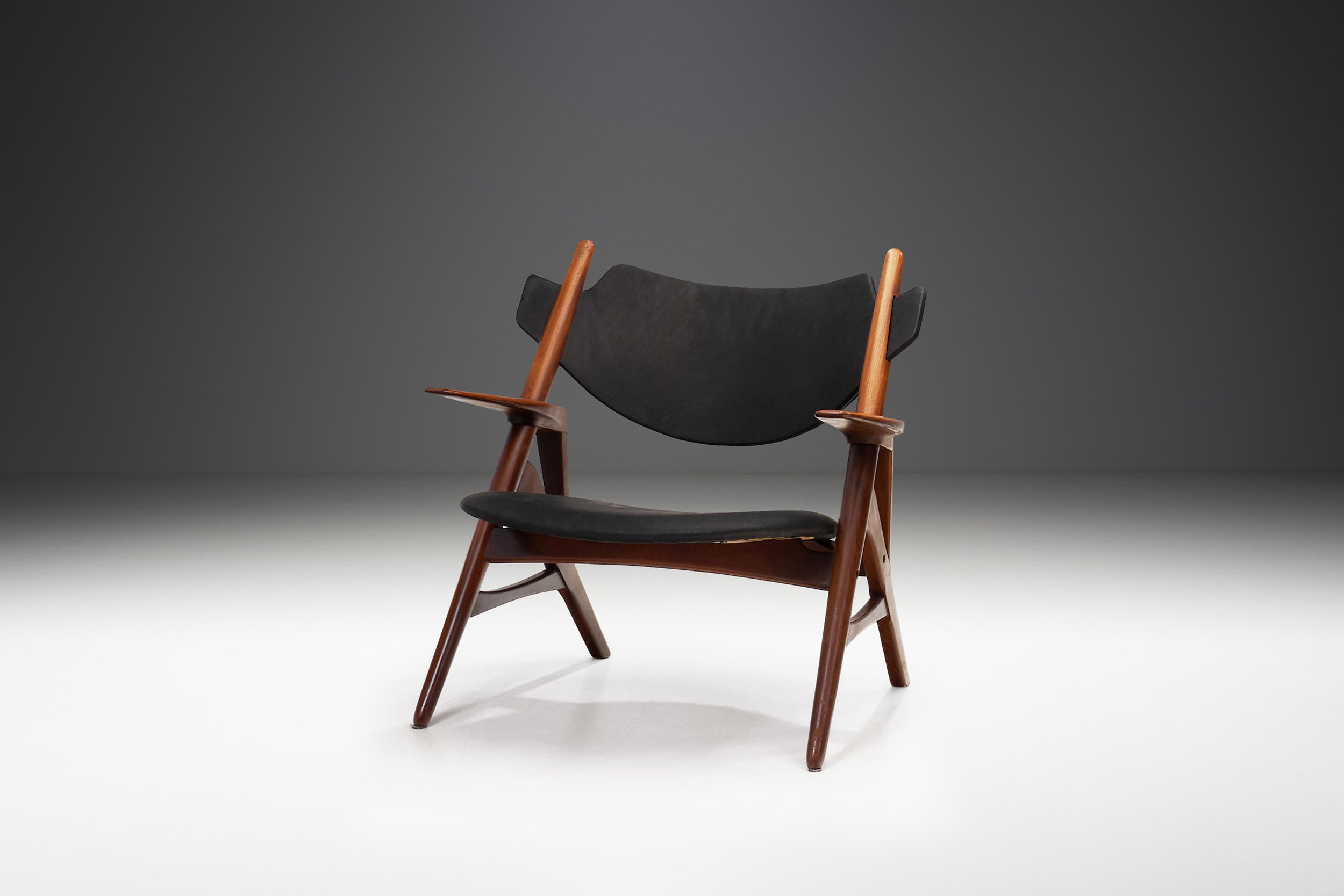 Sculptural Danish Mid-Century Modern Chair, Denmark ca 1960s