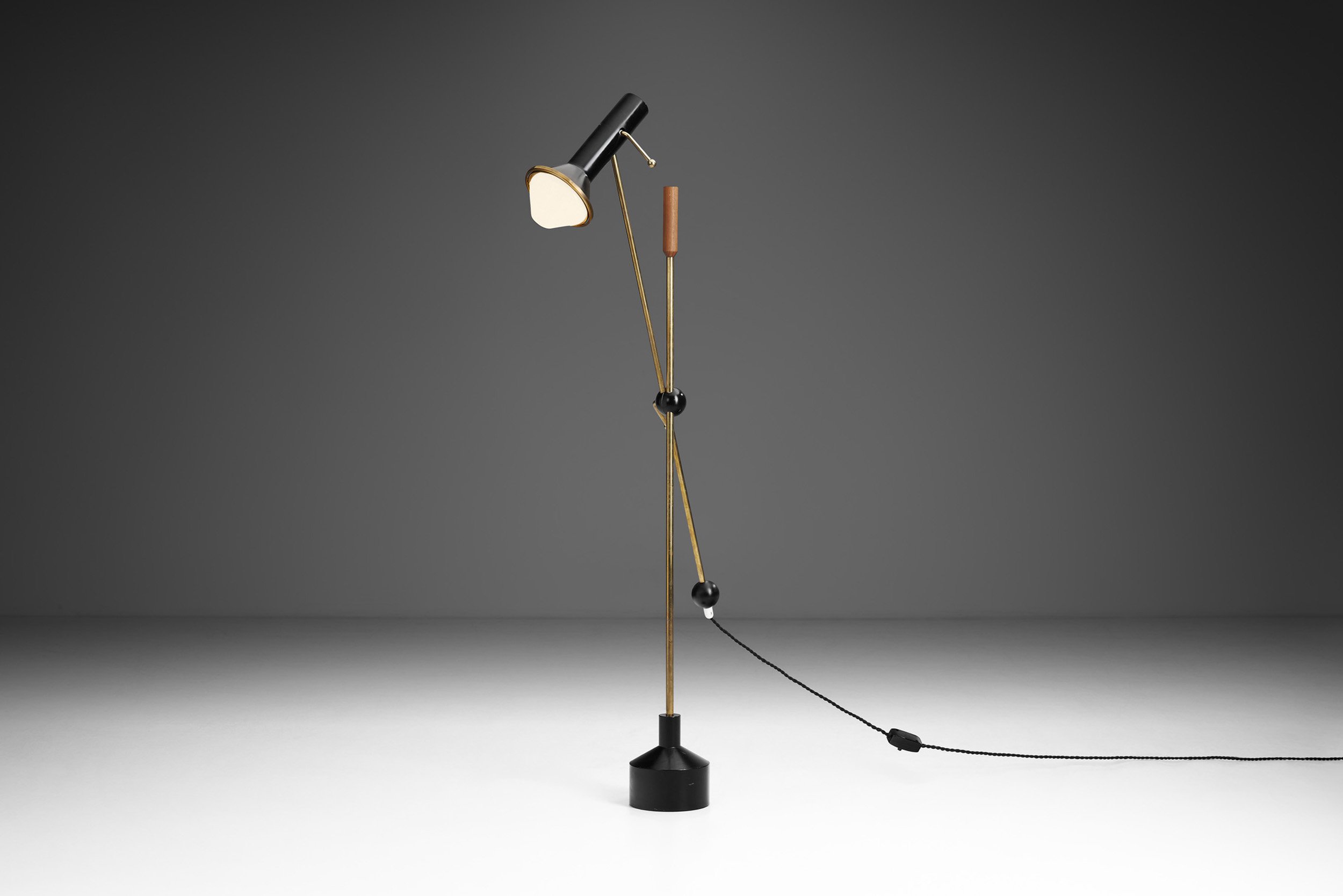 Tapio Wirkkala Rare Floor Lamp Model "K10-47" for Idman Oy, Finland 1960s (sold)