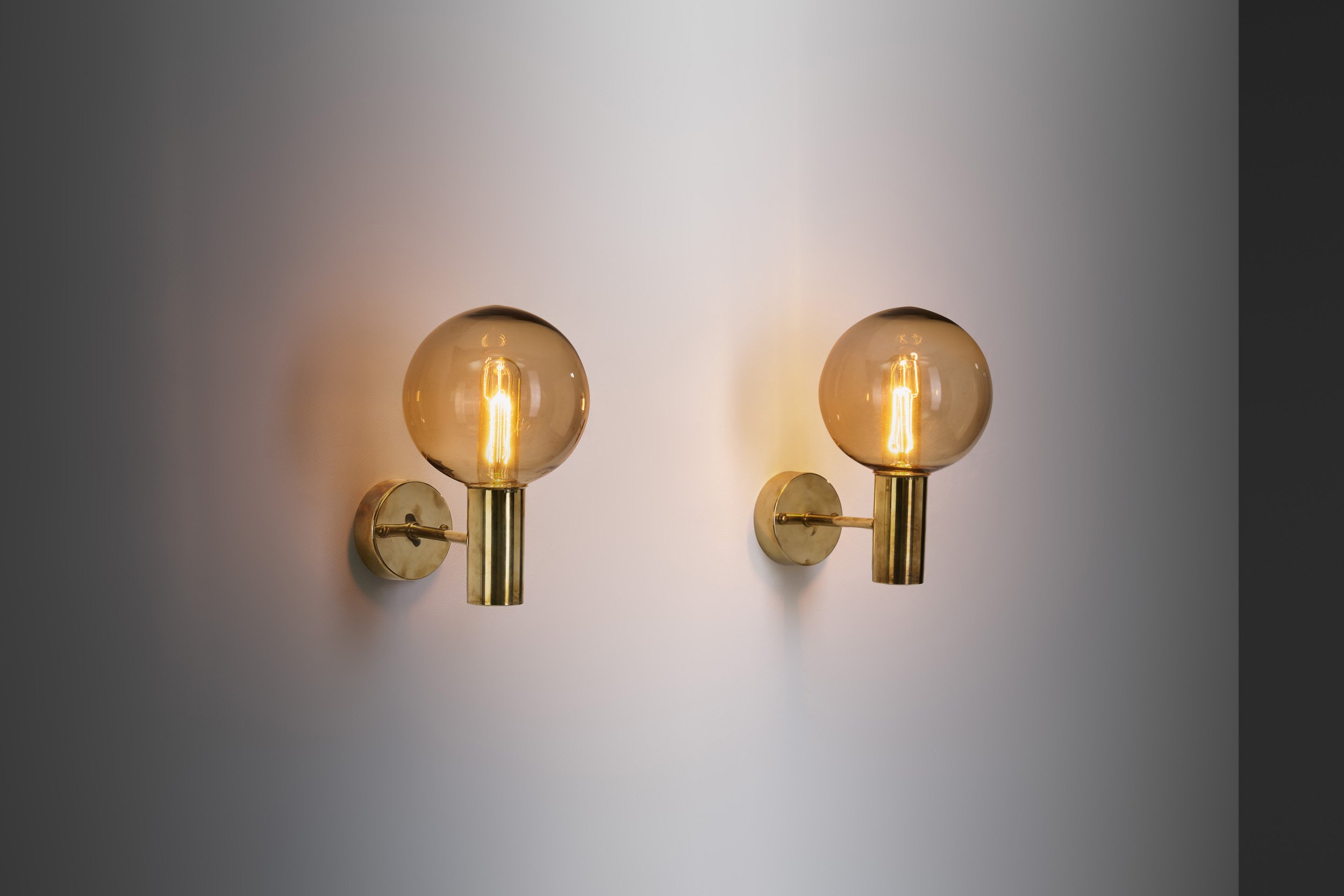 Hans-Agne Jakobsson "V-149" Pair of Wall Sconces for AB Markaryd, Sweden 1960s