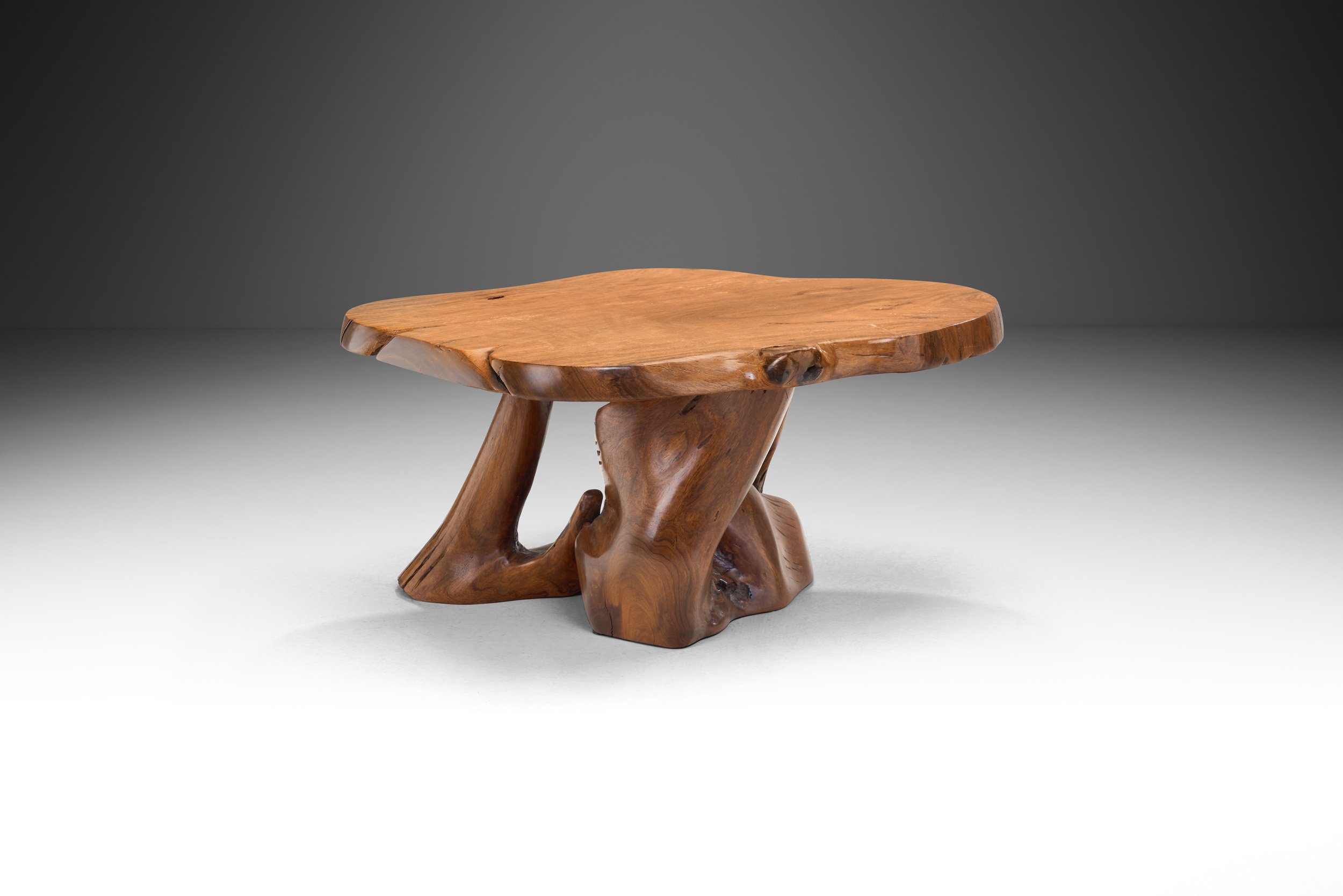 Teak Burl Wood Coffee Table, Europe 1970 (sold)