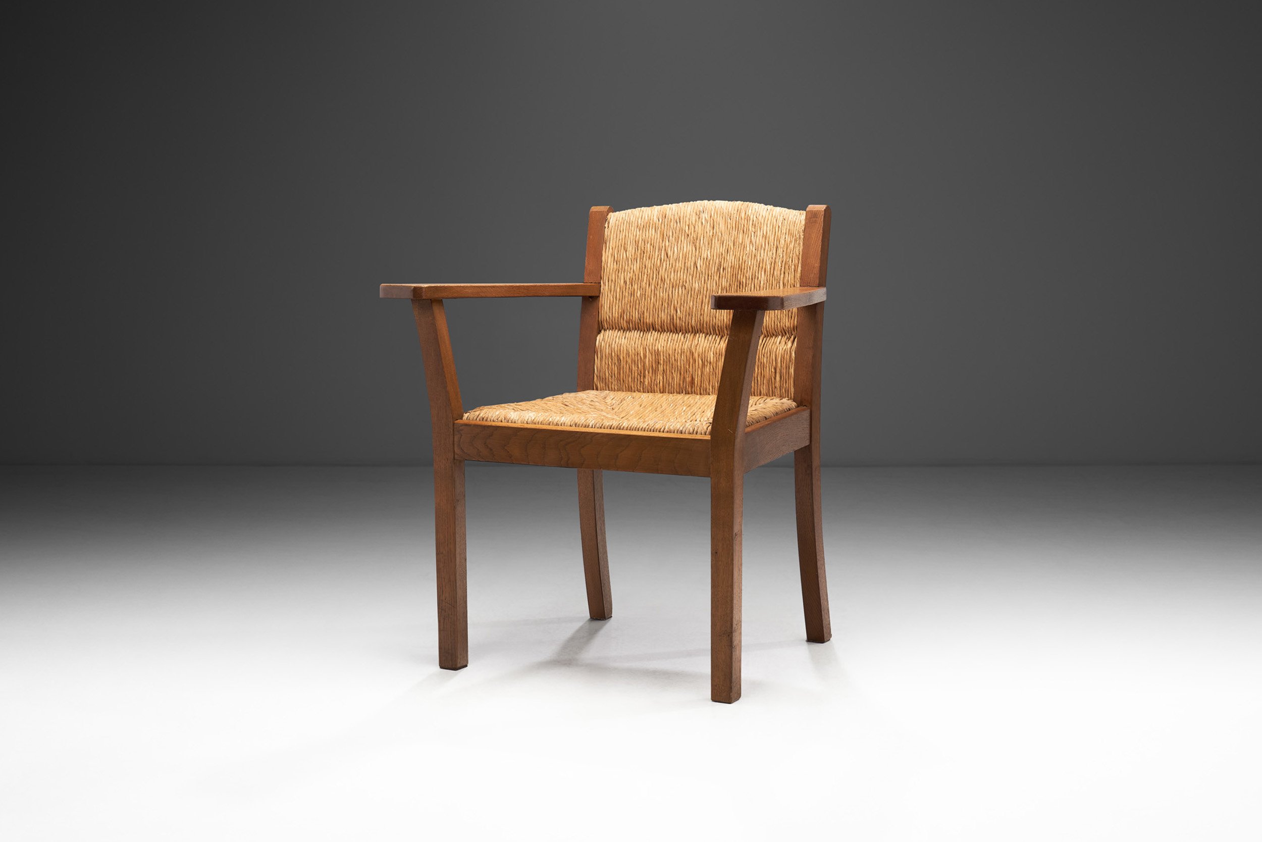 Oak Worpsweder Armchair by Willi Ohler for  Erich Schultz, Germany 1920s