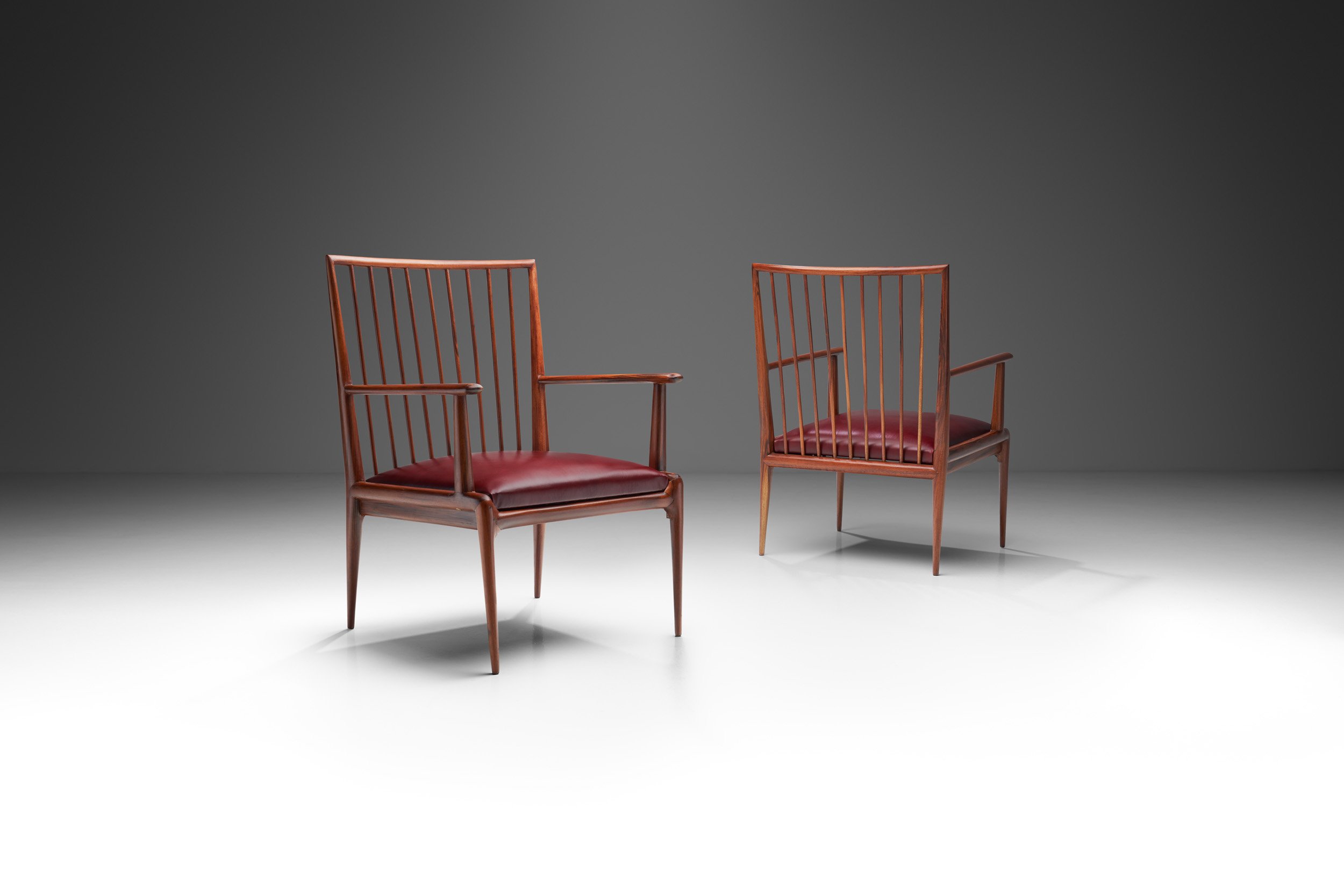 Pair of Mid-Century Chairs by Branco &amp; Preto (attr.), Brazil 1950s (sold)