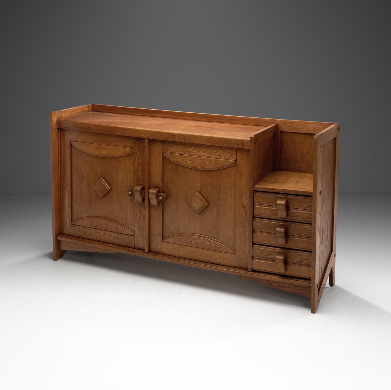 Guillerme et Chambron Light Oak Sideboard for Votre Maison, France 1960s (sold)