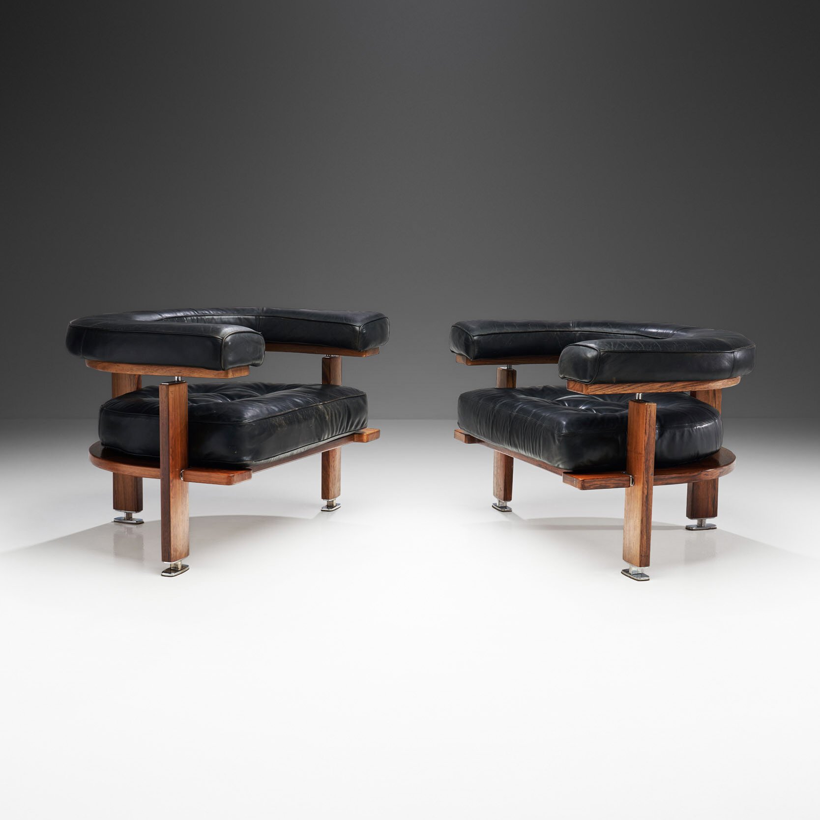 Pair of "Polar" Lounge Chairs by Esko Pajamies, Finland 1960s