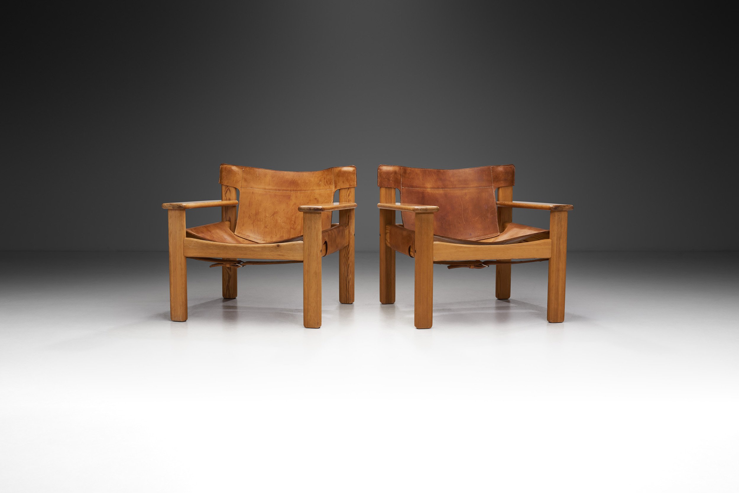 Karin Mobring Natura Pine & Leather Armchair for IKEA, Sweden 1970s (sold)
