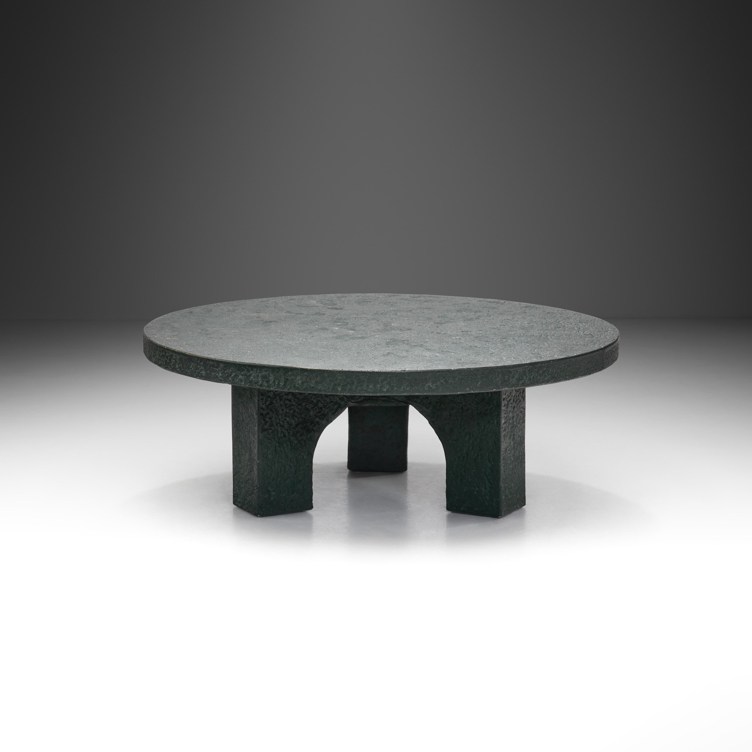Brutalist Polystone Coffee Table, Europe 20th Century (sold)