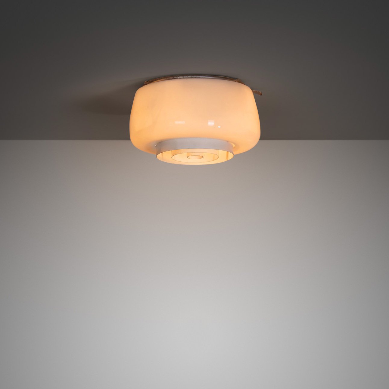 Paavo Tynell "A2-8" Opal Glass Ceiling Light for Idman, Finland 1960s (sold)