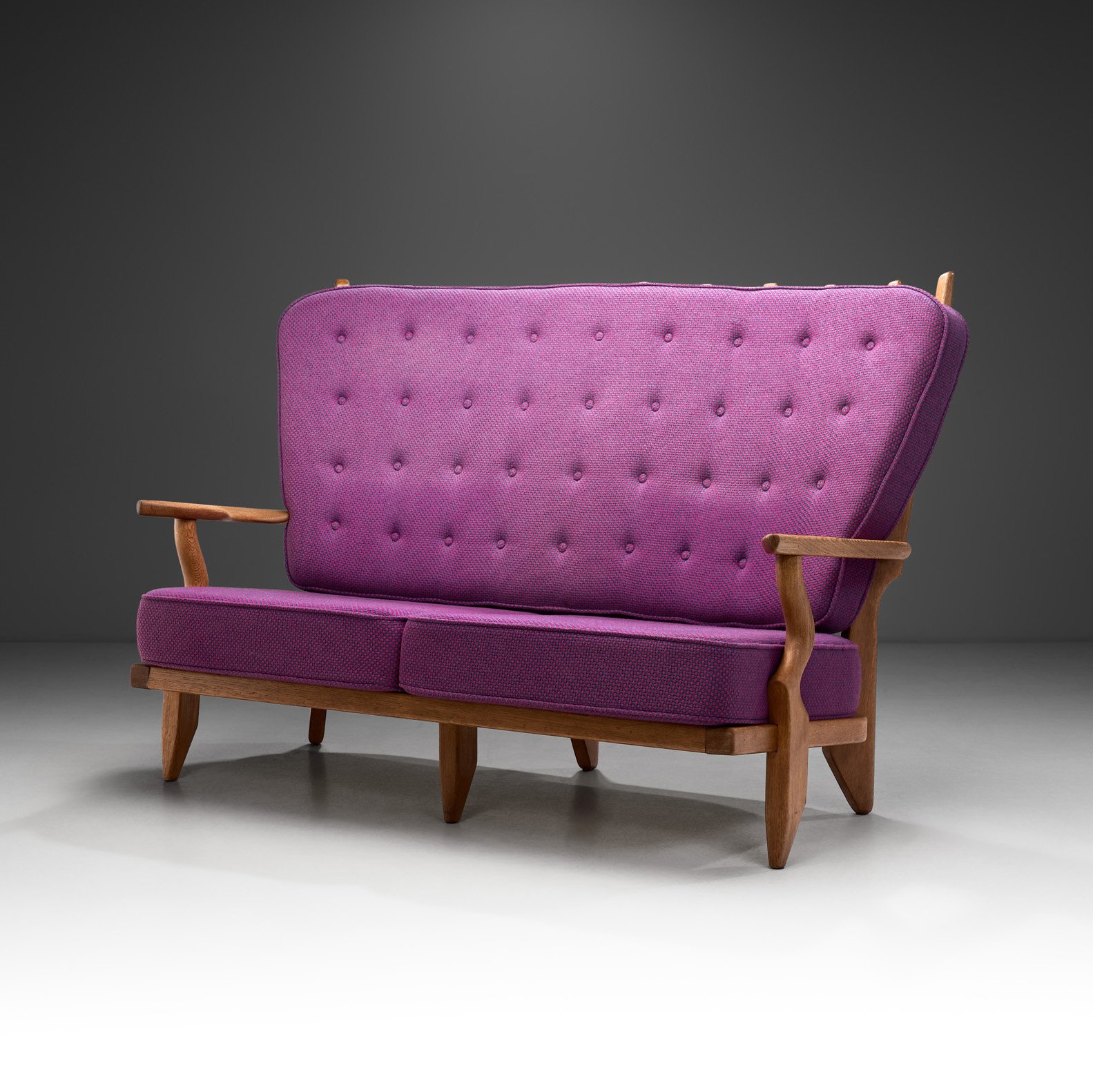"Grand Repos" Sofa by Guillerme et Chambron for Votre Maison, France 1950s (sold)