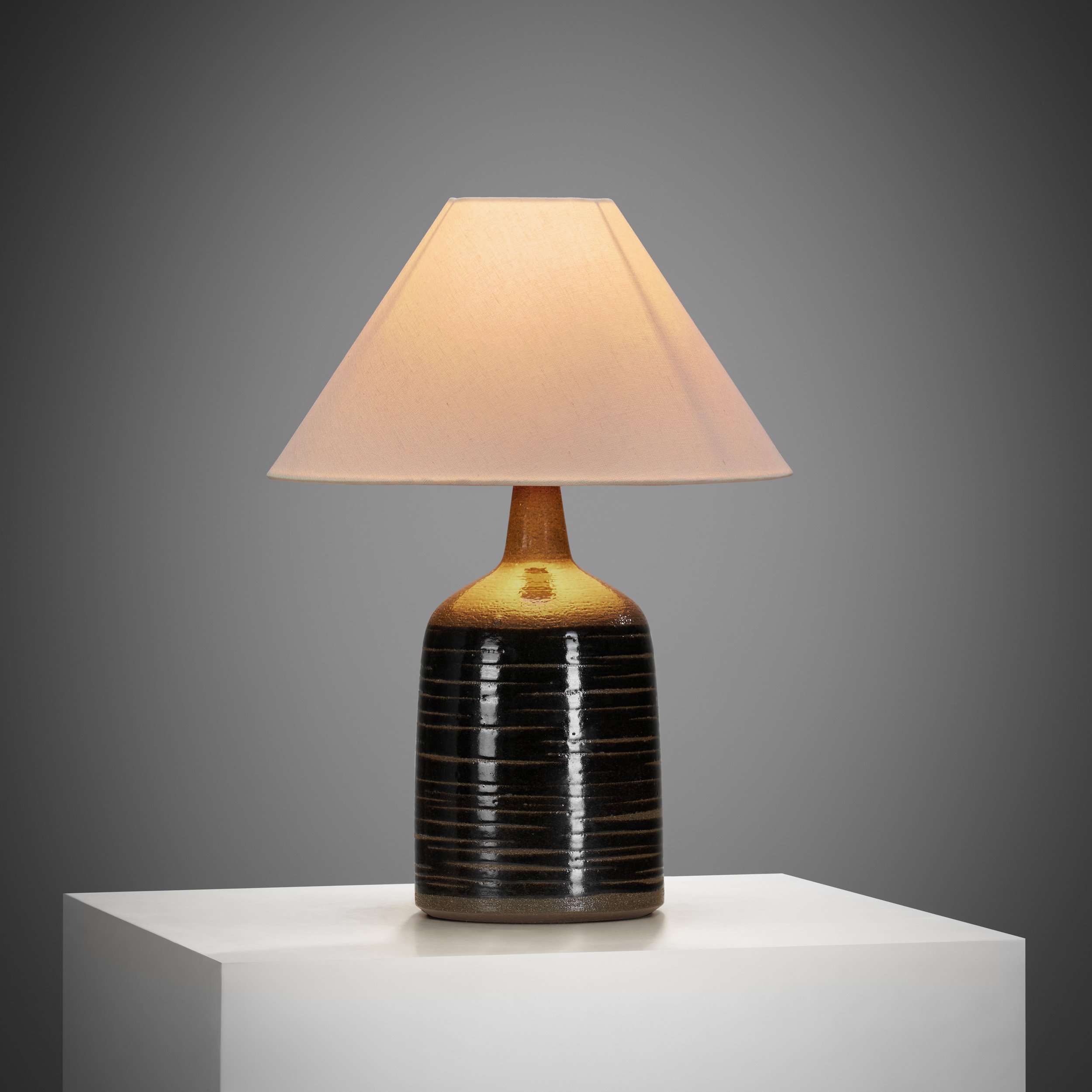 Per Linnemann-Schmidt "DL-49" Glazed Table Lamp for Palshus, Denmark 1960s (sold)