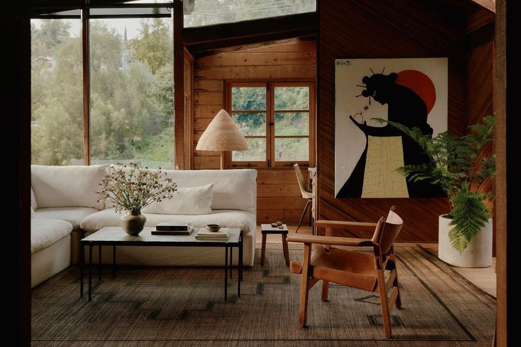A space defined by time, material, and intention.⁠
⁠
Drawing inspiration from a 1930s hunting cabin, this Los Angeles family retreat has been thoughtfully reimagined by Susannah Stopford and Alejandra Murillo of NoNo Studio. The result is an interior