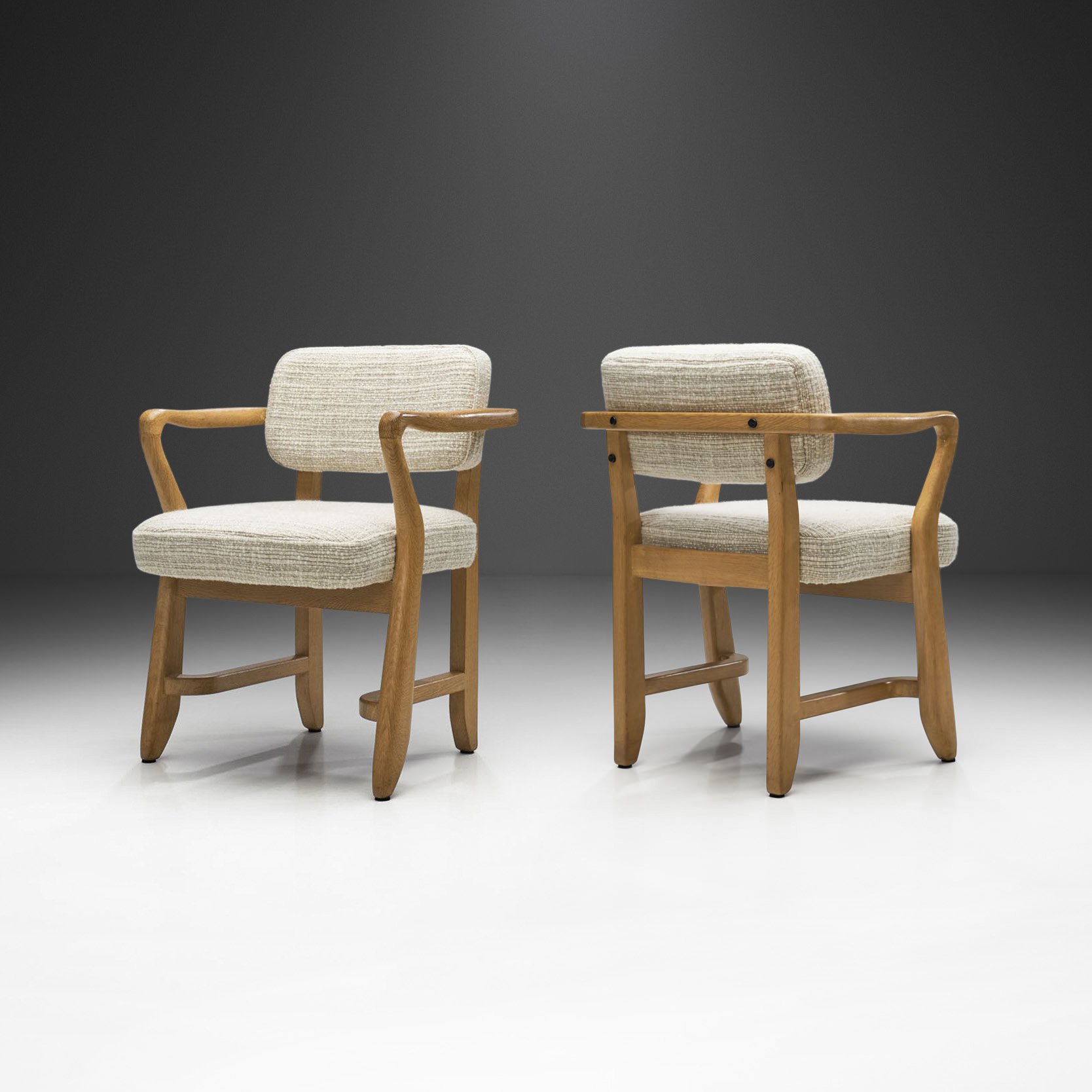 Pair of Guillerme et Chambron "Denis" Armchairs for Votre Maison, France 1950s