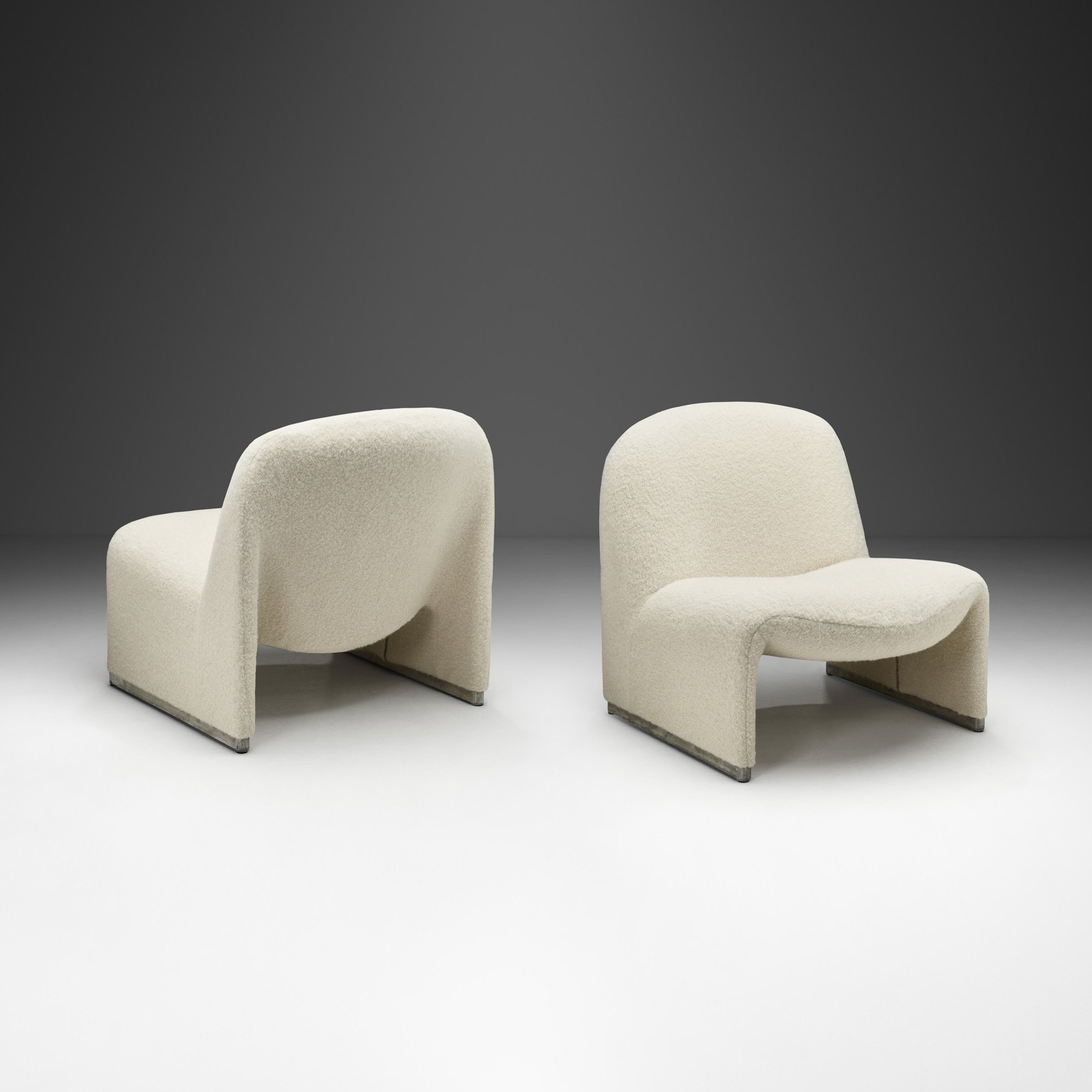 Pair of Giancarlo Piretti "Alky" Lounge Chairs for Anonima Castelli, Italy 1970