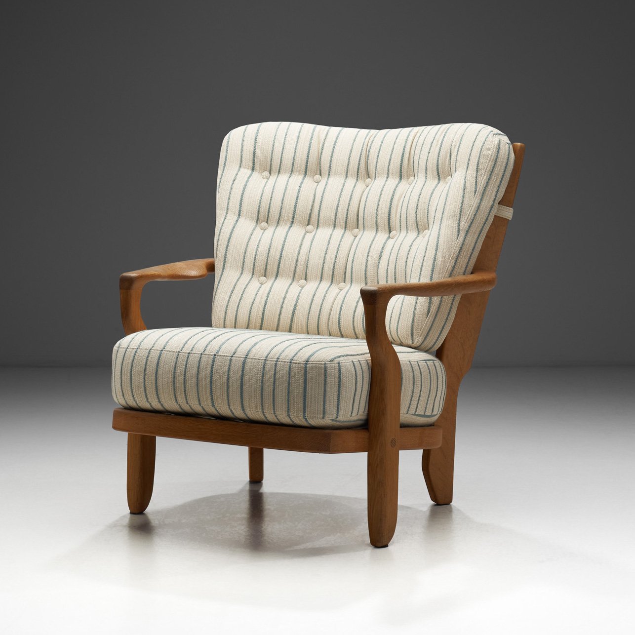 "Juliette" Armchair by Guillerme et Chambron for Votre Maison, France 1950s