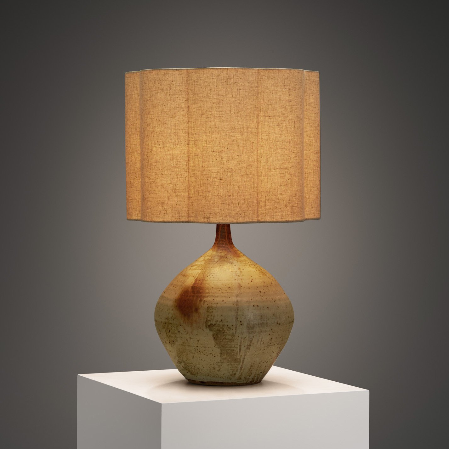Stoneware Table Lamp by Jean Pierre Prud’homme, France ca 1960s (sold)