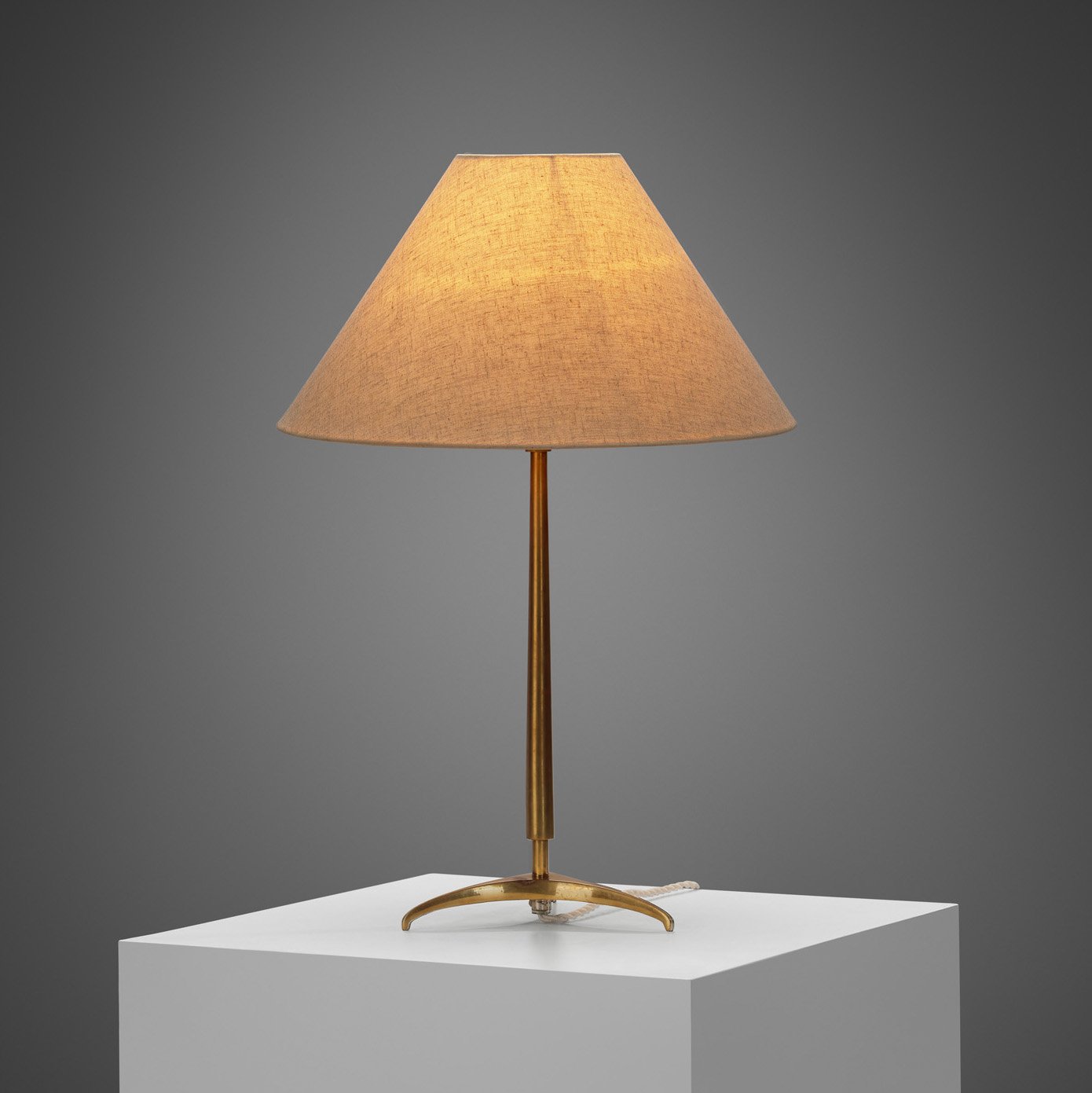 Model "E1342" Brass Table Lamp with Tripod Base by ASEA, Sweden Mid-20th Century (sold)