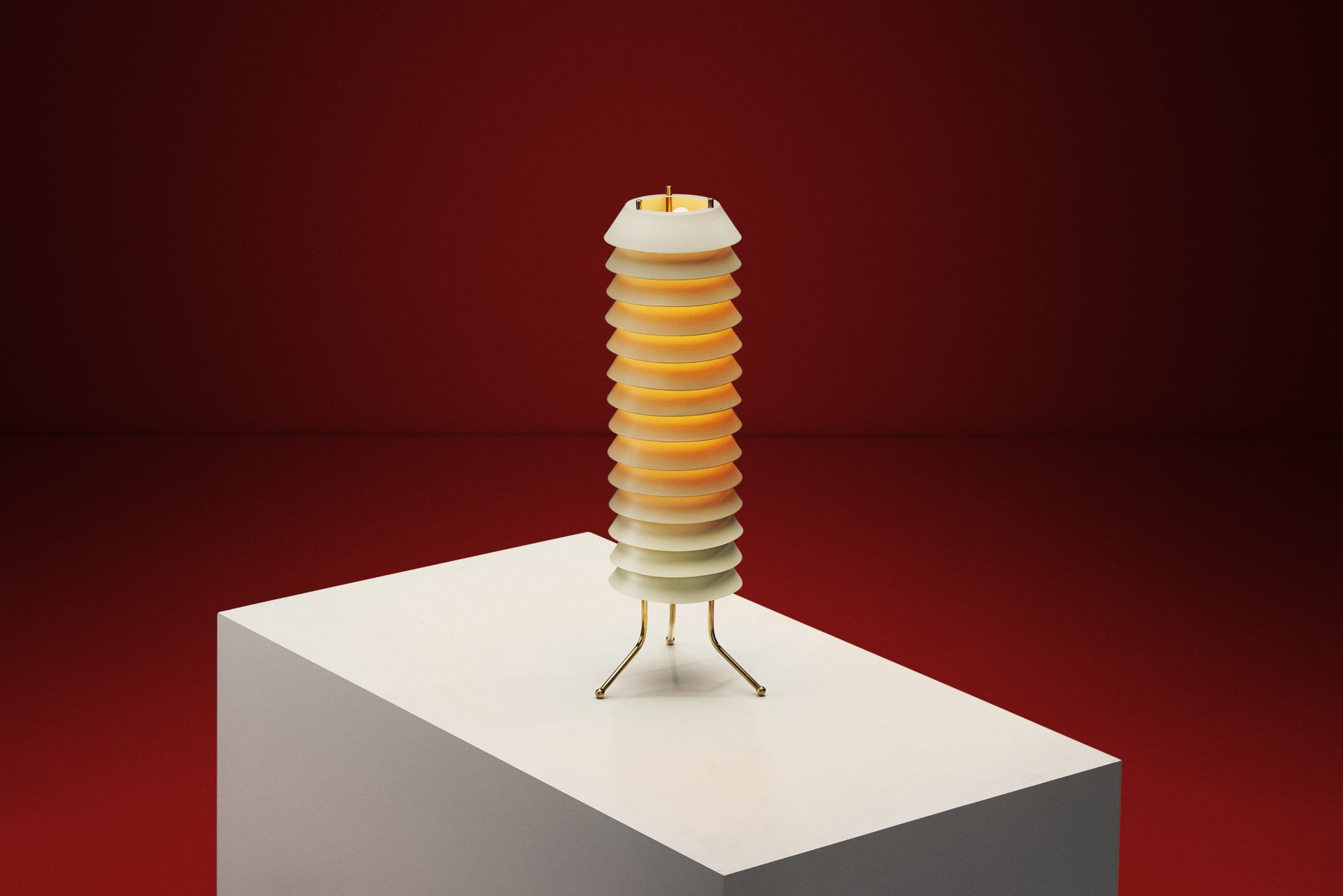 “Maija Mehiläinen” Table Lamp by Ilmari Tapiovaara for Asko, Finland 1955