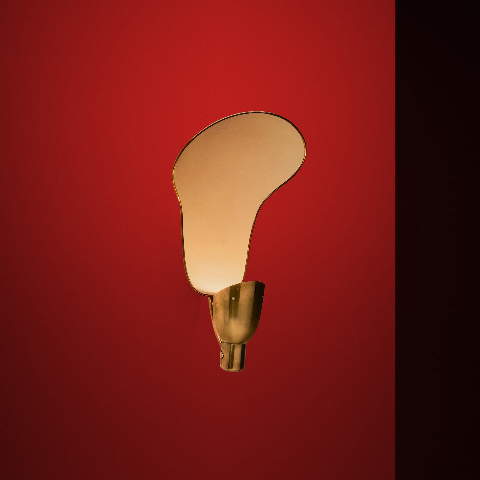 Carl-Axel Acking Model "5029" Wall Lamp for Bröderna Malmströms, Sweden 1940s