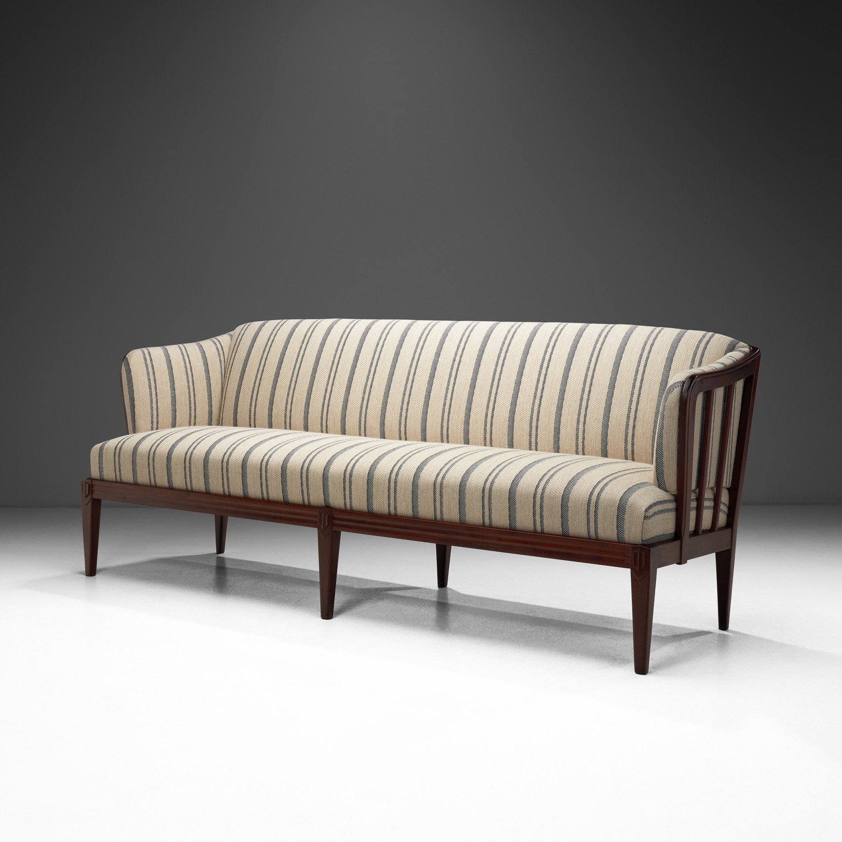 Mid-Century Modern Three-Seater Sofa by Carl Malmsten (Attr.), Sweden 1960s (sold)