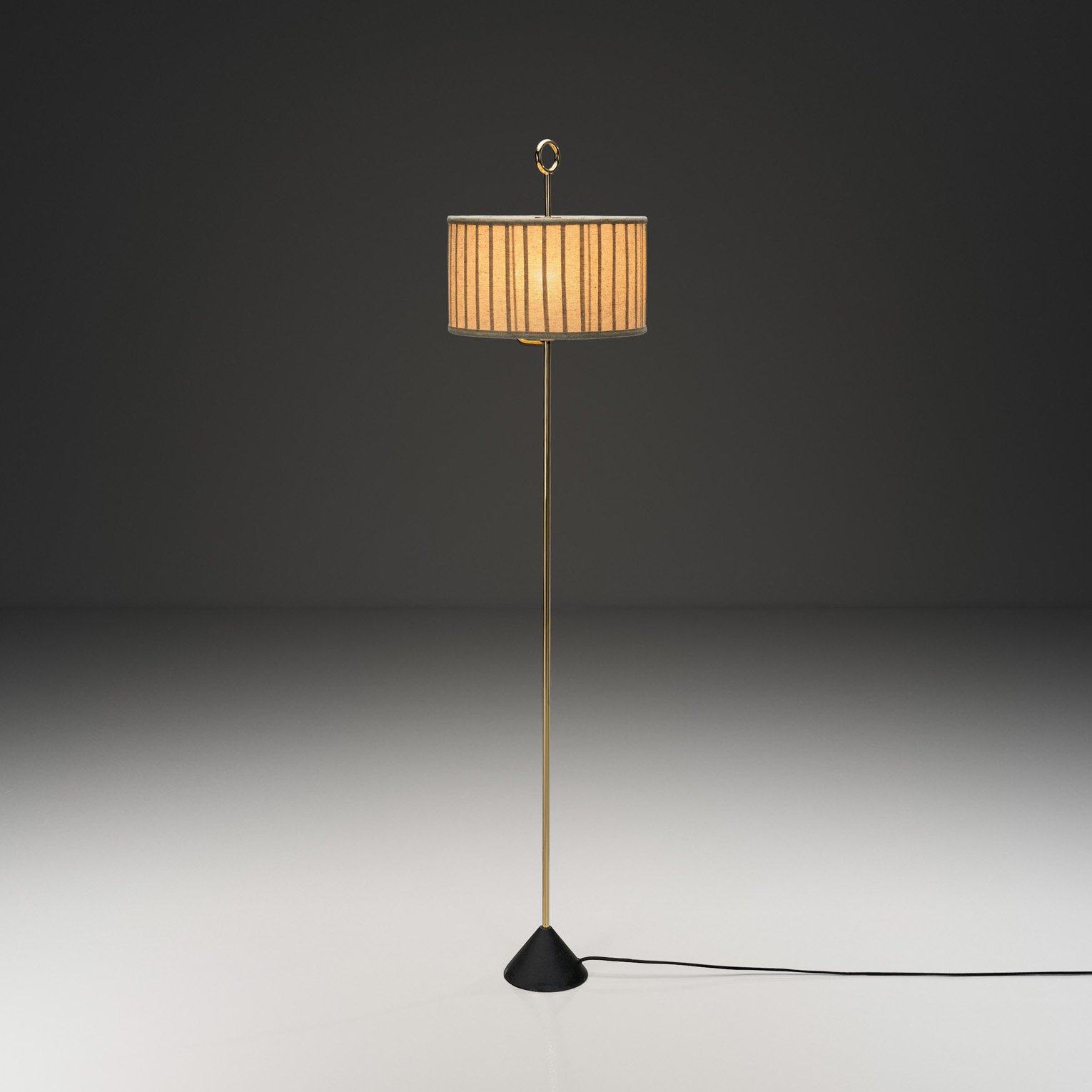 Hans-Agne Jakobsson Model "G-20" Floor Lamp for Markaryd, Sweden 1950s