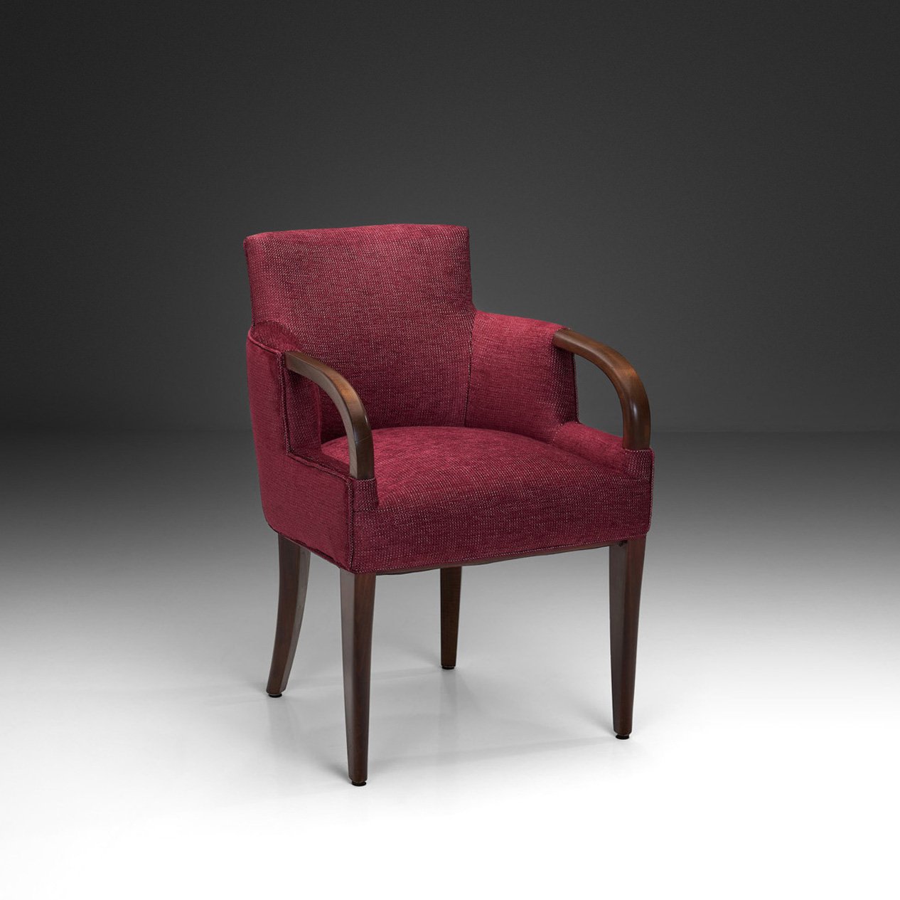 Modern Armchair with Red Upholstery, Europe 1960s