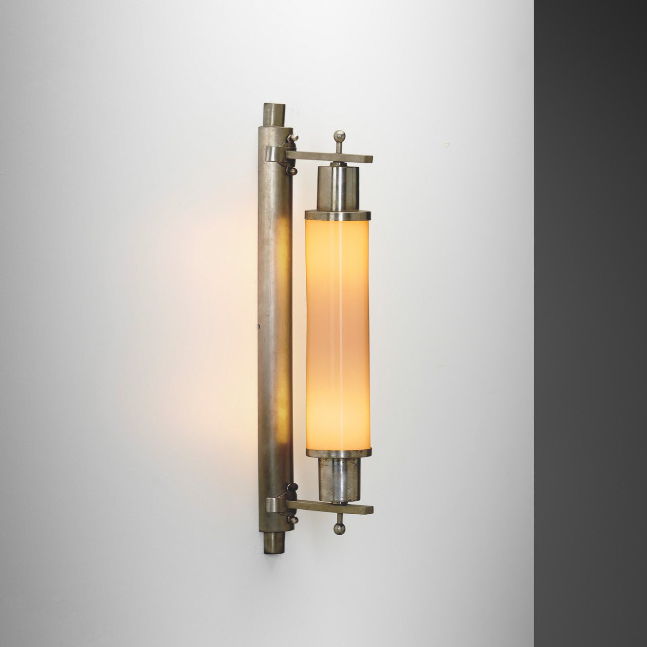 Art Deco Cylindrical Wall Lamp, Europe 1930s