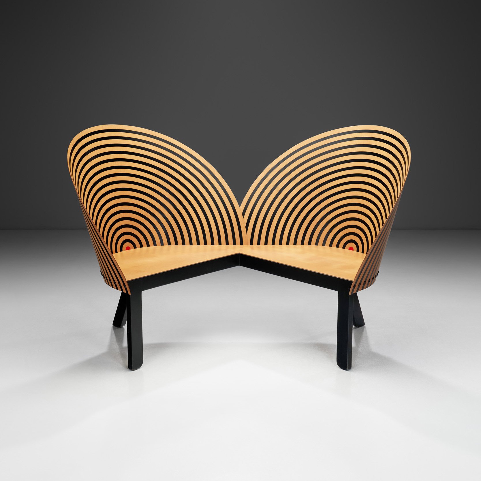 Nanna Ditzel "Bench for Two" for Fredericia Stolefabrik, Denmark 1989