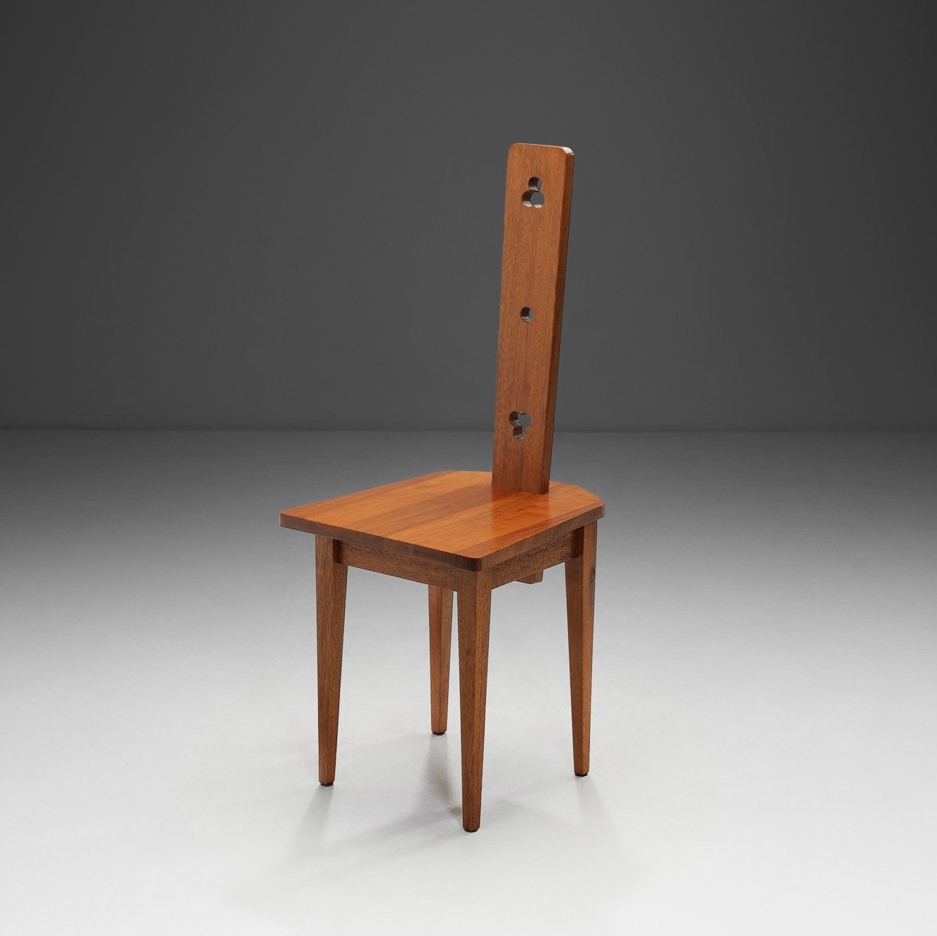 Modernist Wooden Spinning Chair, Europe ca 1960s